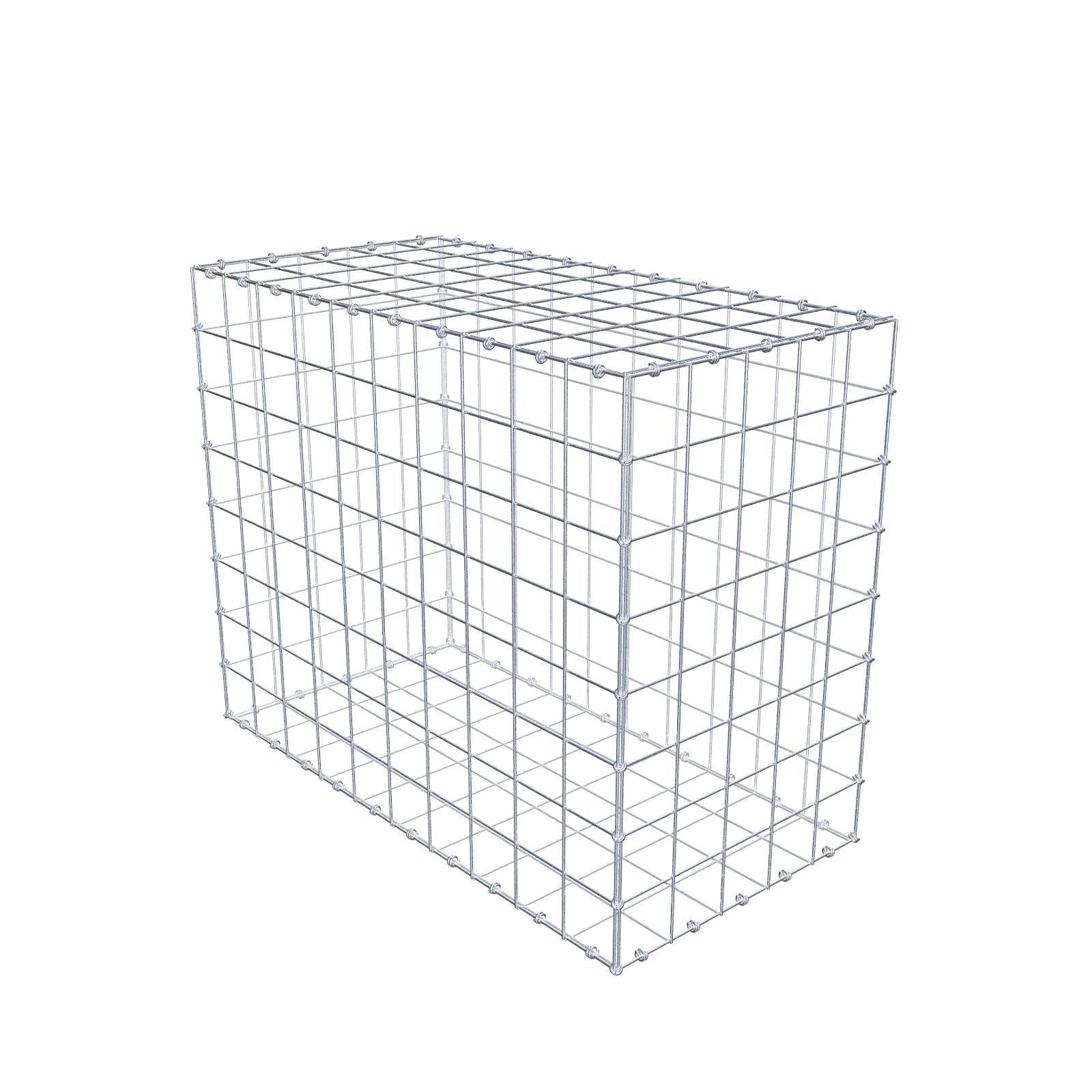 Gabião 100 cm x 80 cm x 50 cm (C x A x P), malhagem 10 x 10 cm, anel espiral