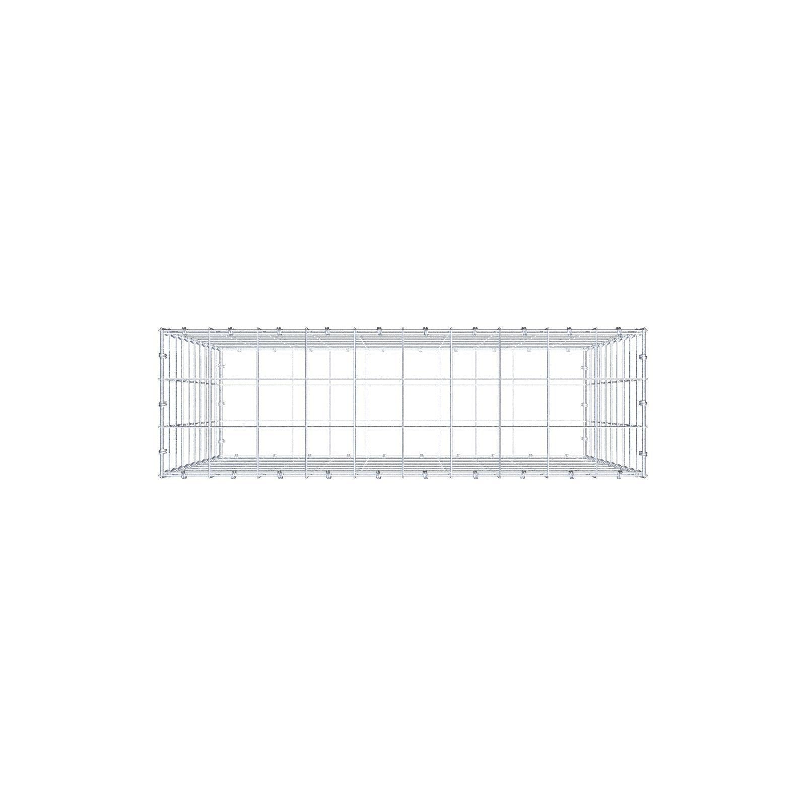 Gabion 100 cm x 100 cm x 30 cm (L x H x D), mesh size 10 x 10 cm, spiral ring