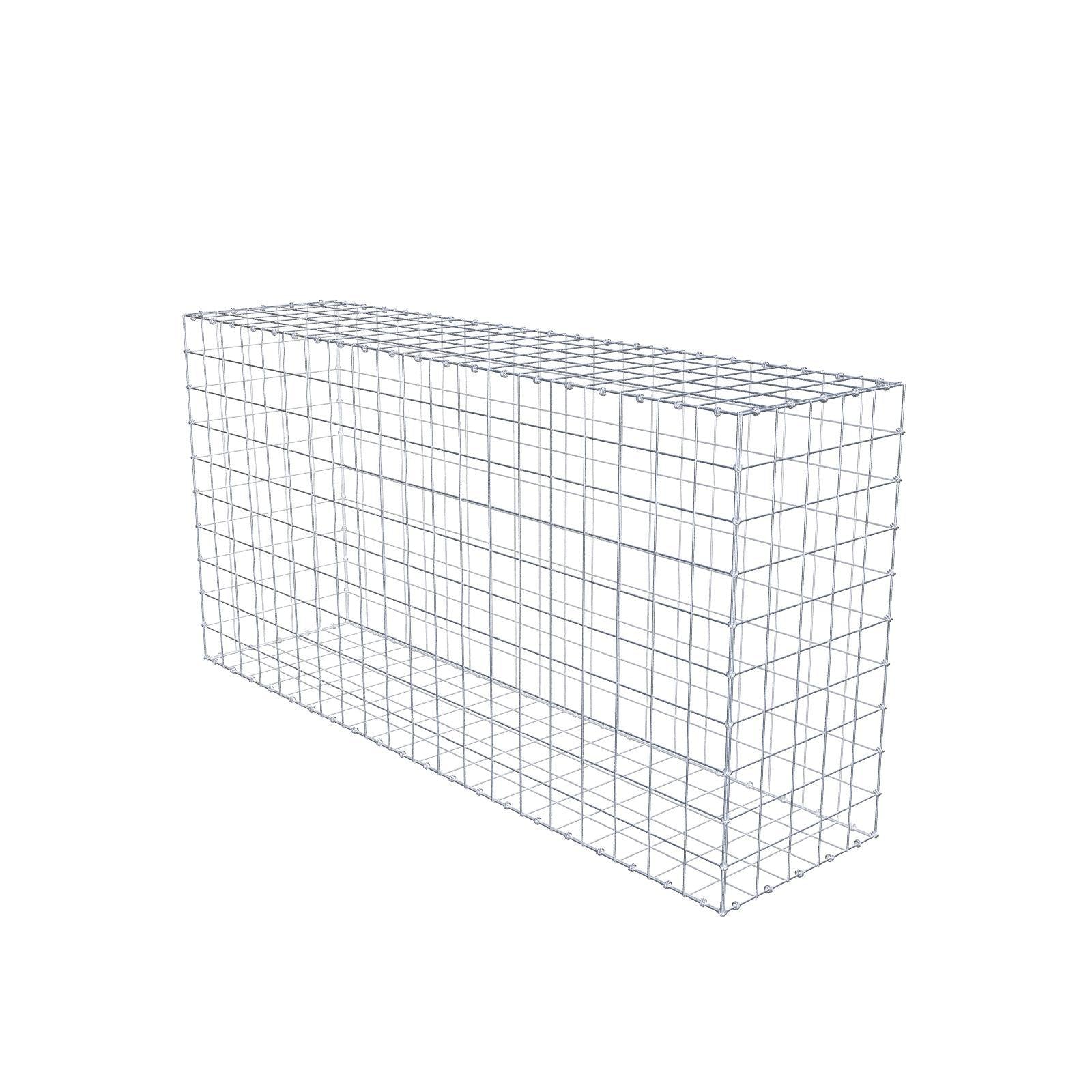 Gabião 200 cm x 100 cm x 50 cm (C x A x P), malhagem 10 x 10 cm, anel espiral
