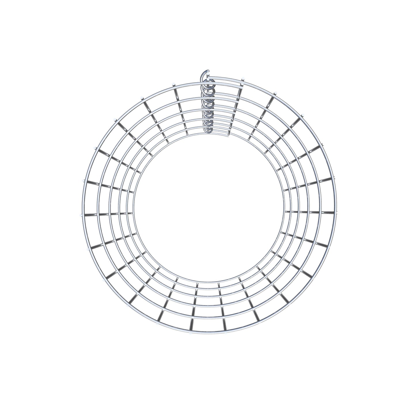 Coluna de gabião com diâmetro de 37 cm, MW 5 x 10 cm redondo
