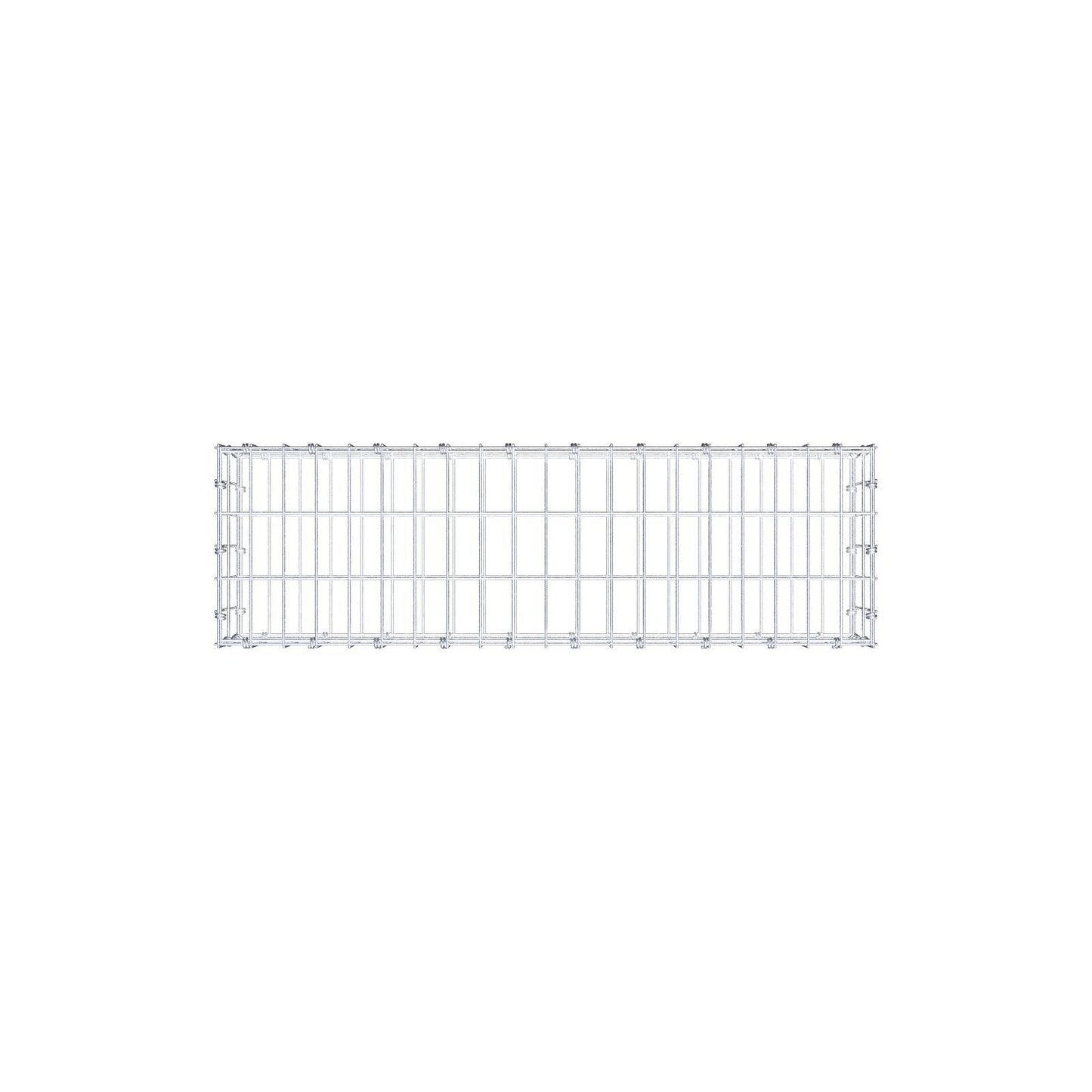 Gabbione 100 cm x 20 cm x 30 cm (L x H x P), maglia 5 x 10 cm, anello a spirale