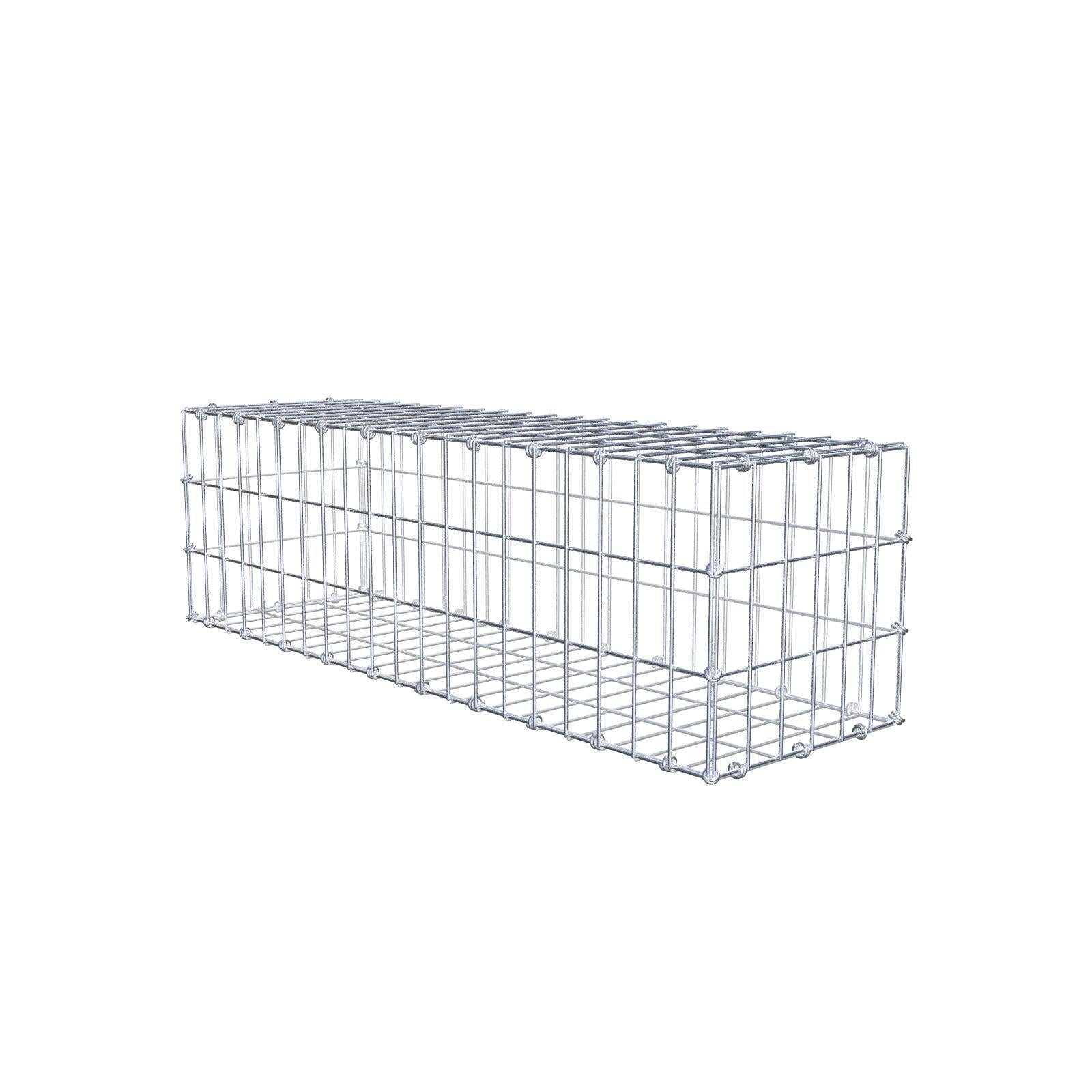 Gabion 100 cm x 30 cm x 30 cm (L x H x D), maskestørrelse 5 x 10 cm, spiralring