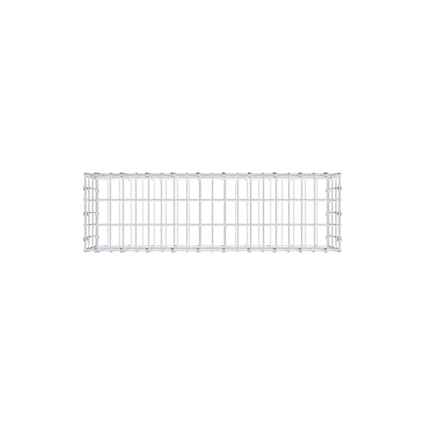 Gabbione 100 cm x 30 cm x 30 cm (L x H x P), maglia 5 x 10 cm, anello a spirale