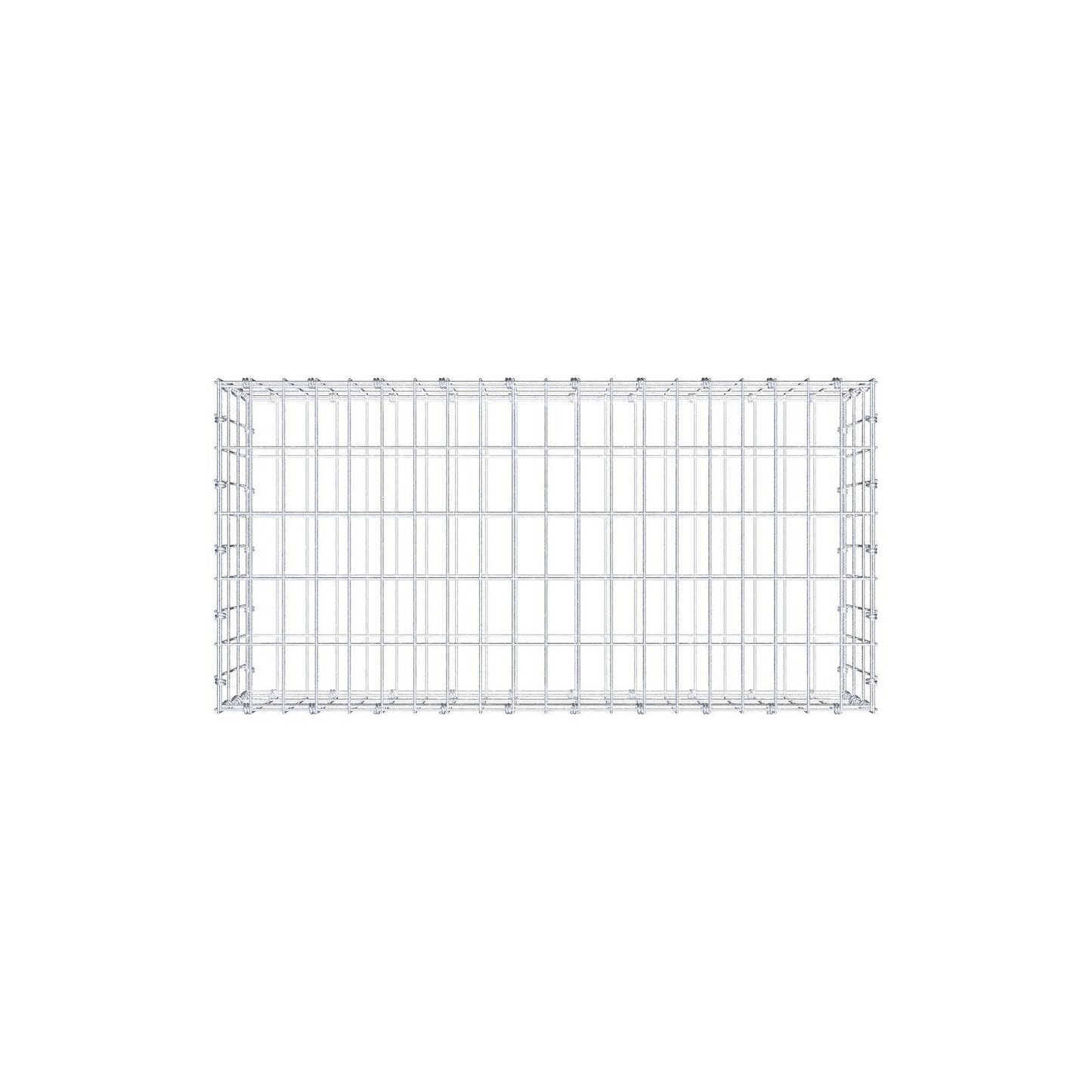 Gabião 100 cm x 30 cm x 50 cm (C x A x P), malhagem 5 x 10 cm, anel espiral