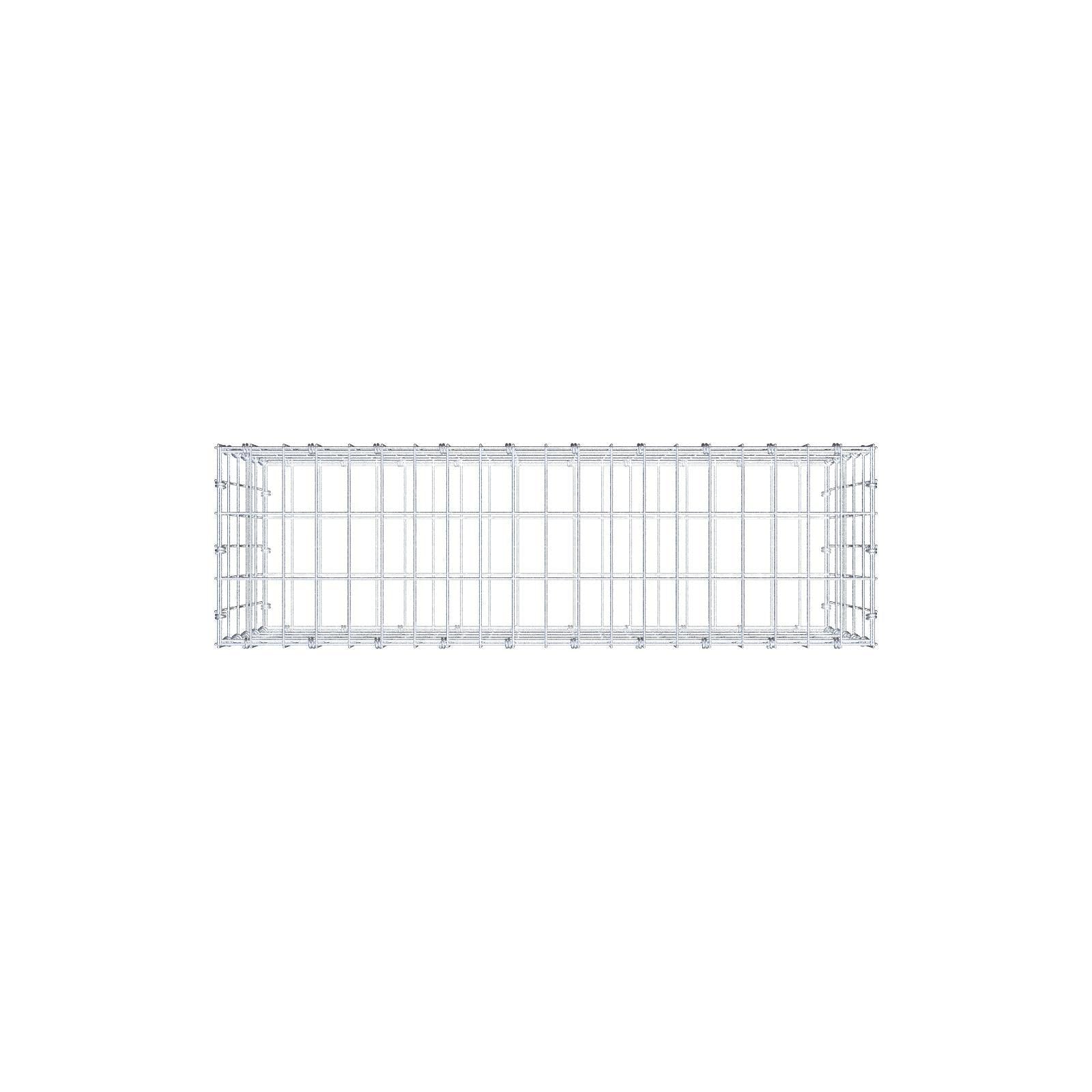 Gabion 100 cm x 50 cm x 30 cm (L x H x P), mailles 5 x 10 cm, anneau en spirale