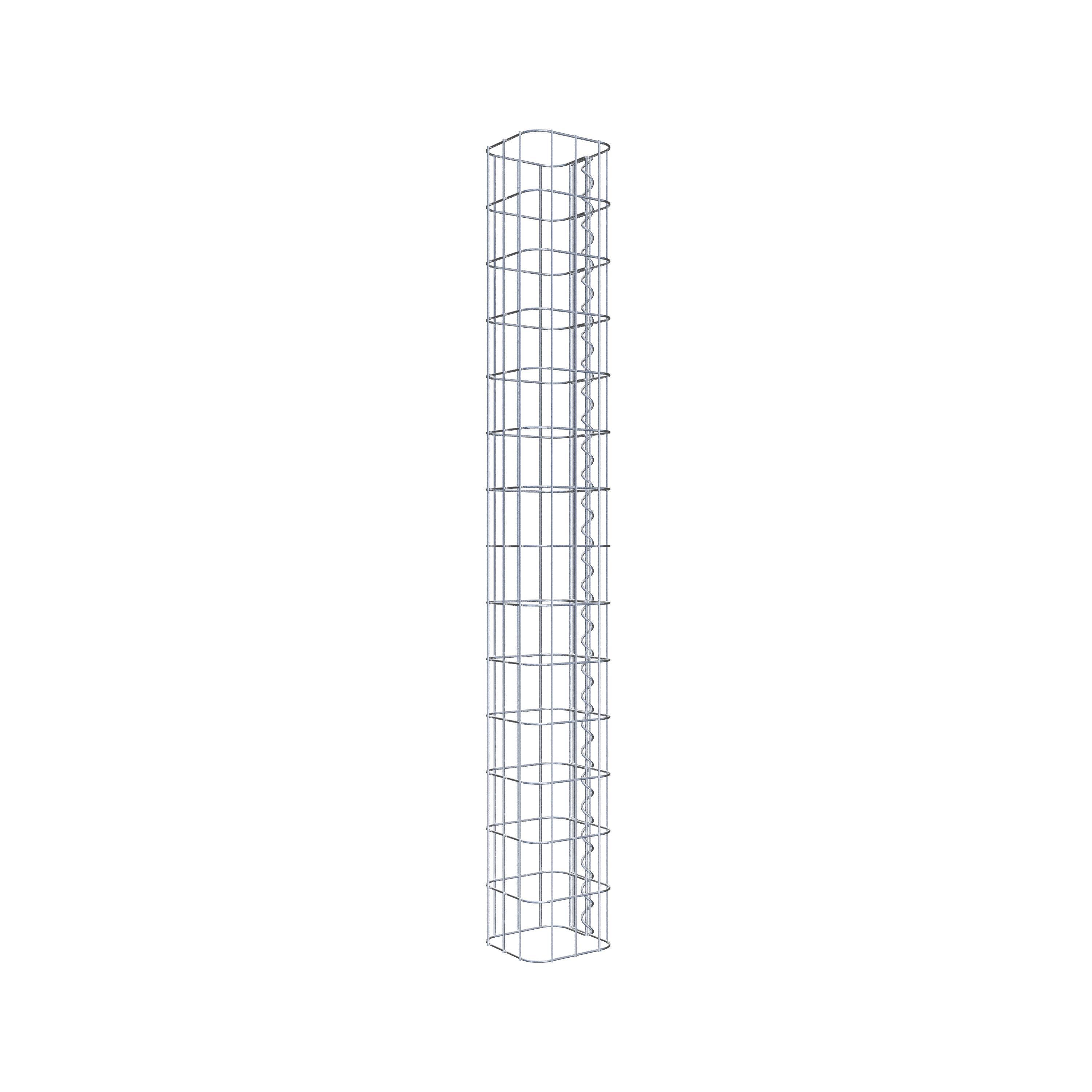 Columna de gaviones 17 x 17 cm, cuadrado MW 5 x 10 cm