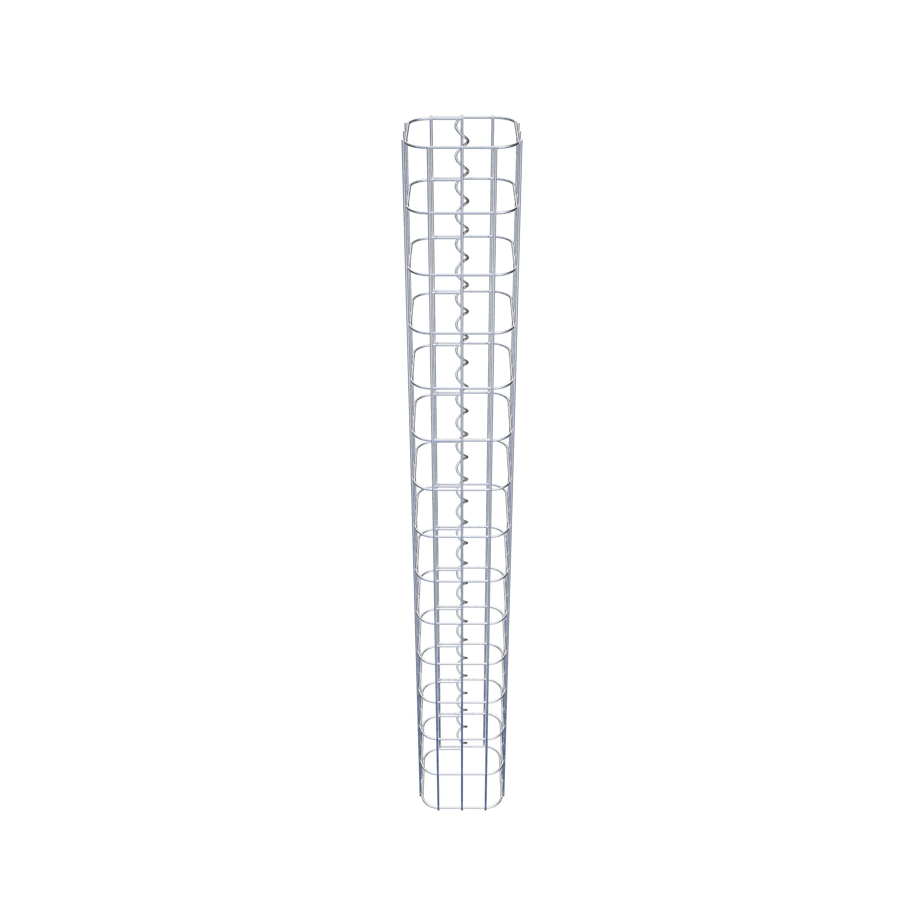 Columna de gaviones 17 x 17 cm, cuadrado MW 5 x 10 cm