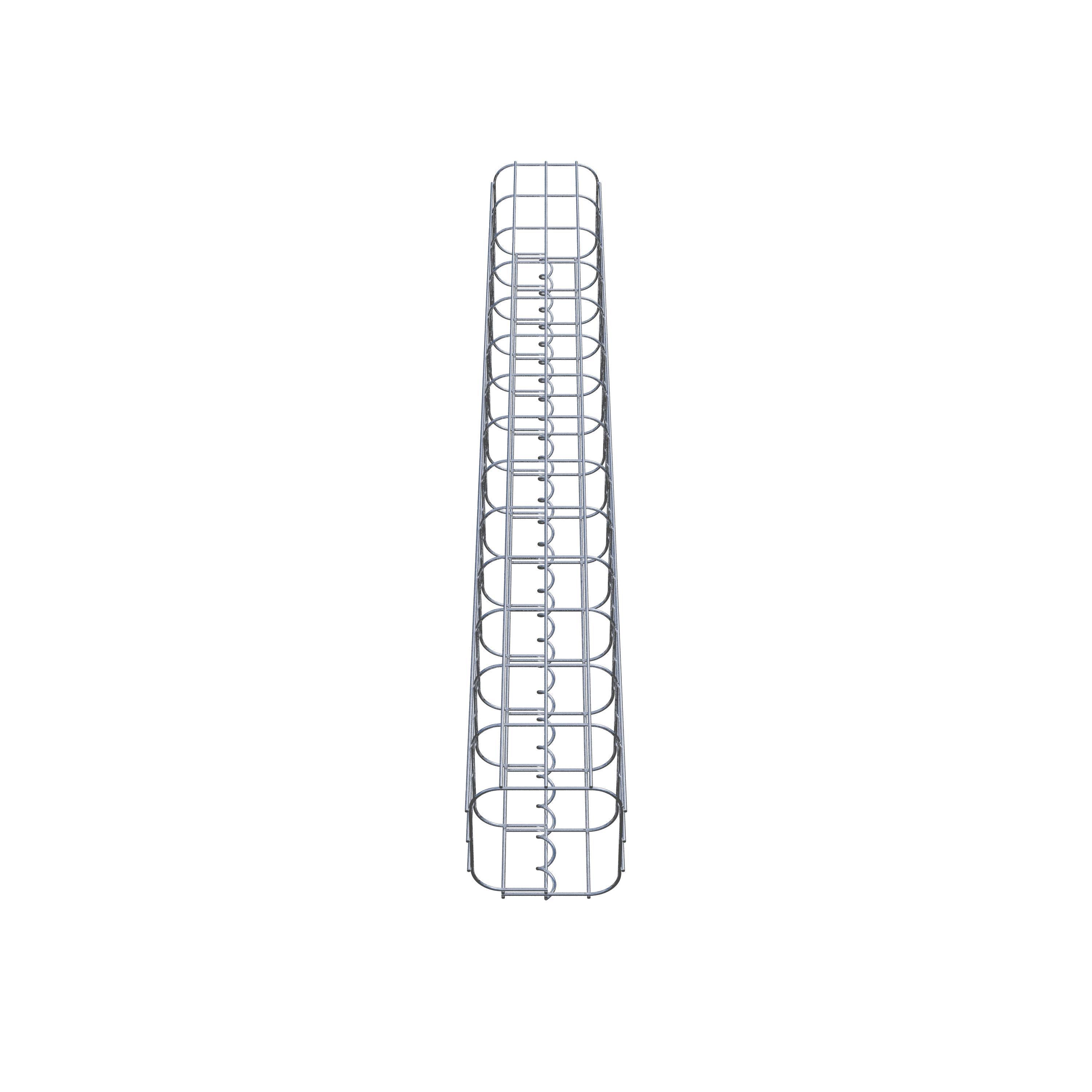 Columna de gaviones 17 x 17 cm, cuadrado MW 5 x 10 cm