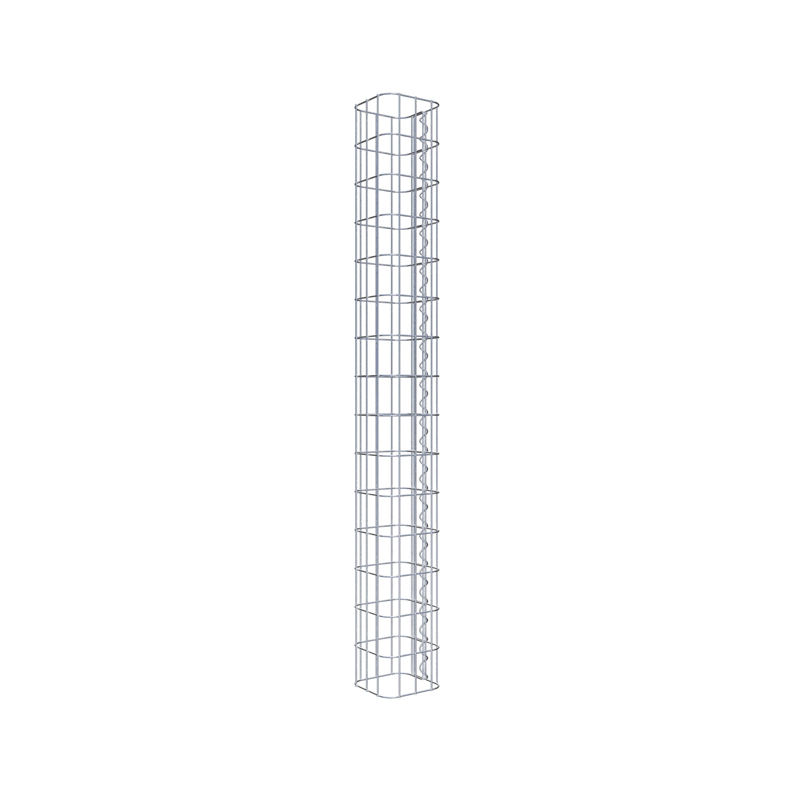 Columna de gaviones 17 x 17 cm, cuadrado MW 5 x 10 cm