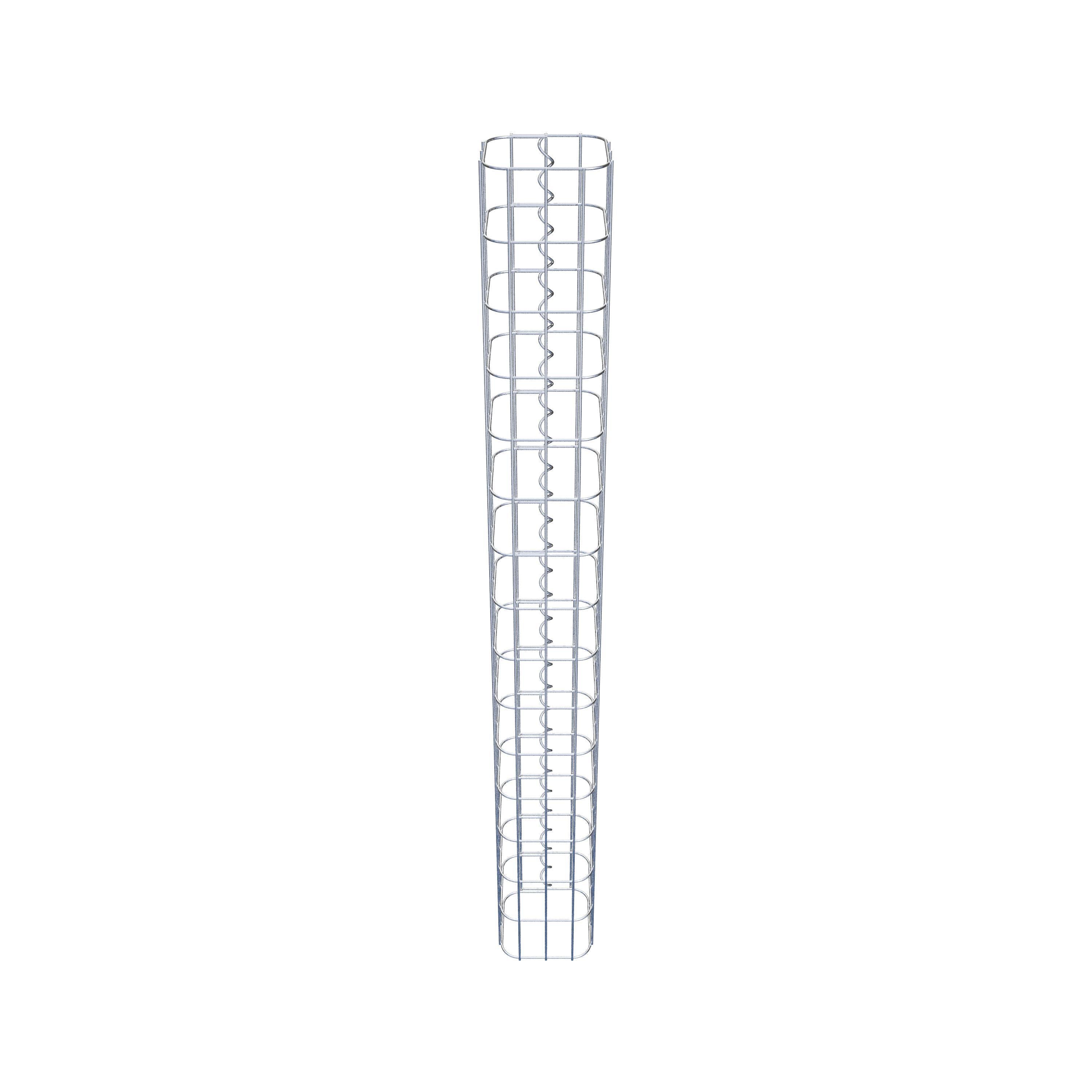 Columna de gaviones 17 x 17 cm, cuadrado MW 5 x 10 cm