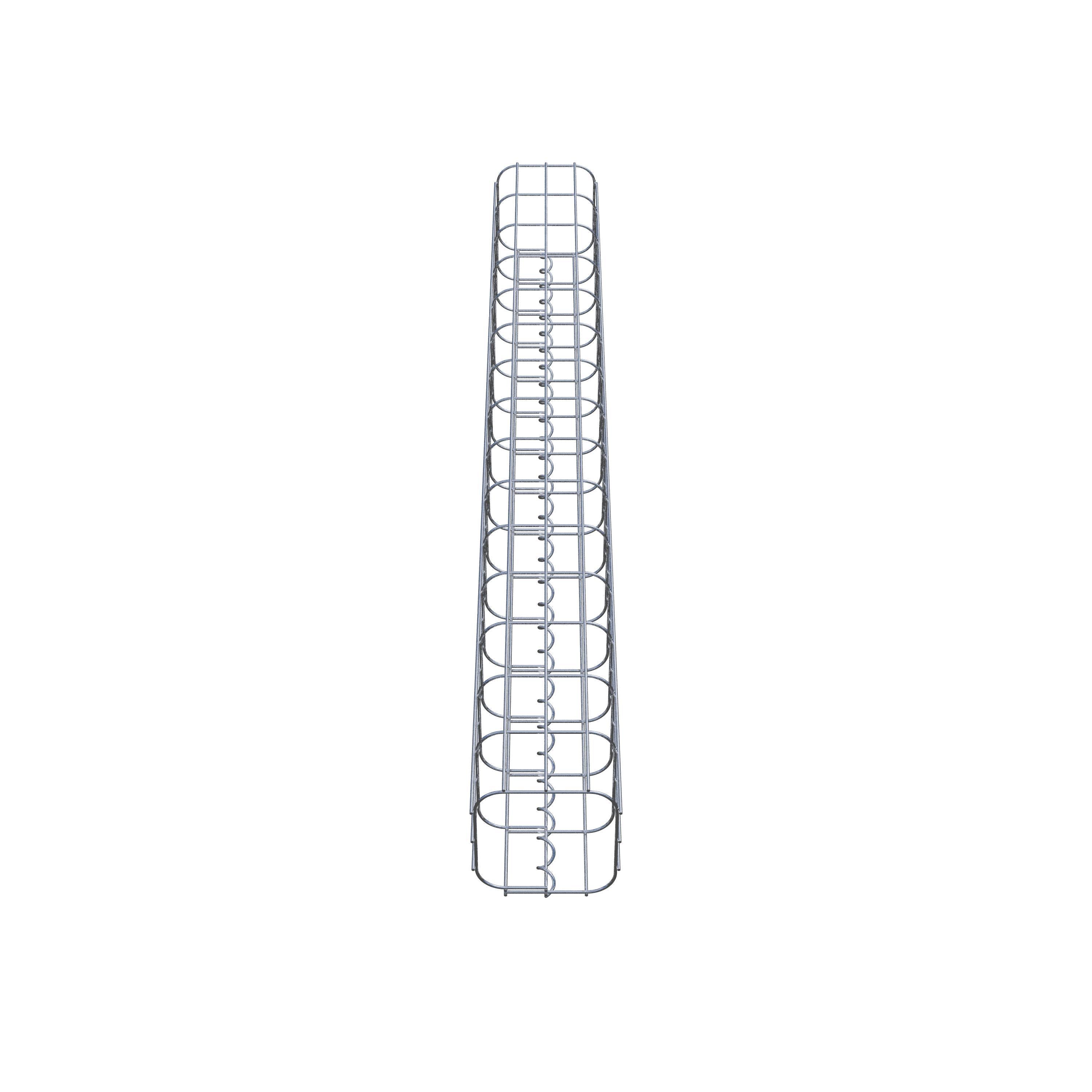 Columna de gaviones 17 x 17 cm, cuadrado MW 5 x 10 cm