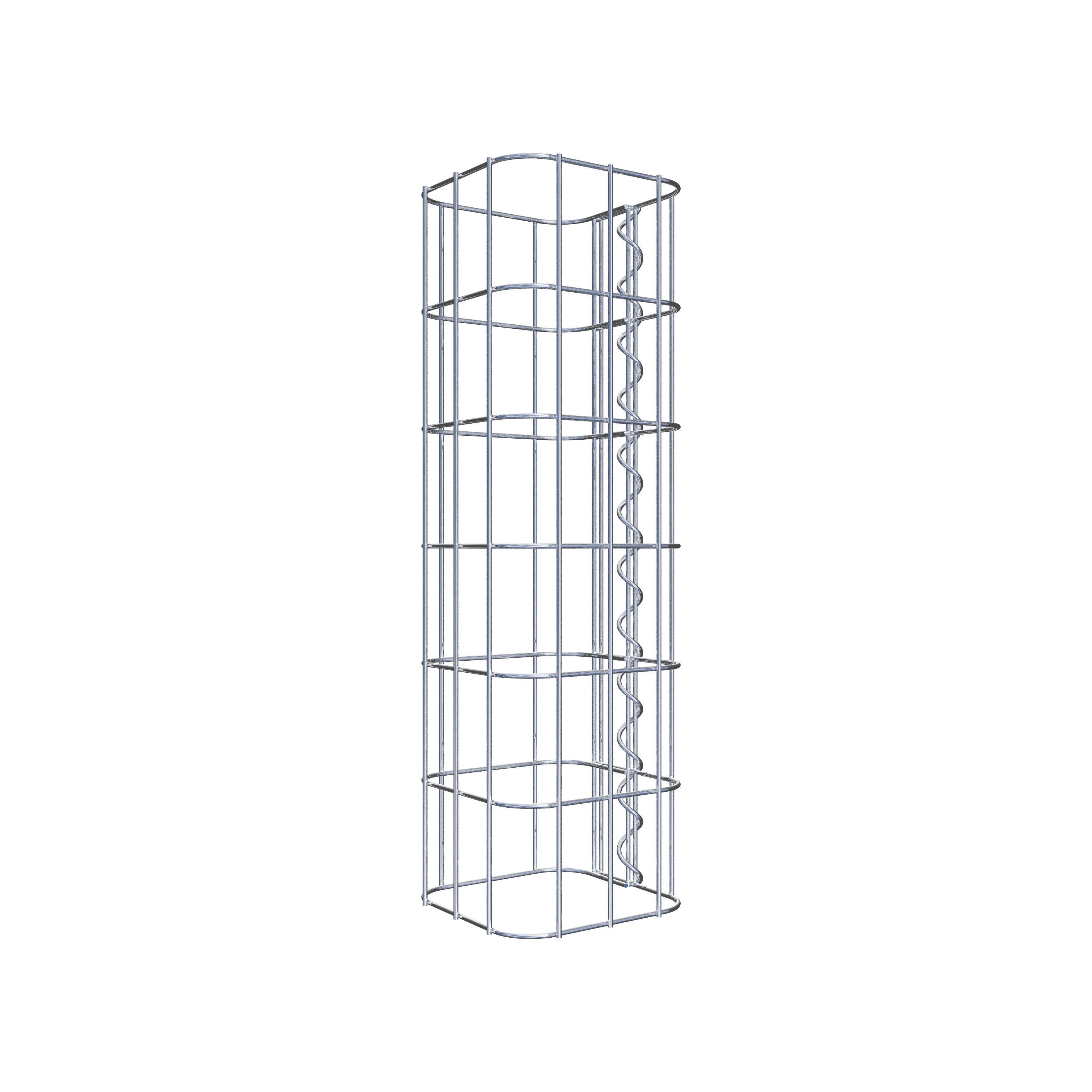 Columna de gaviones 17 x 17 cm, cuadrado MW 5 x 10 cm