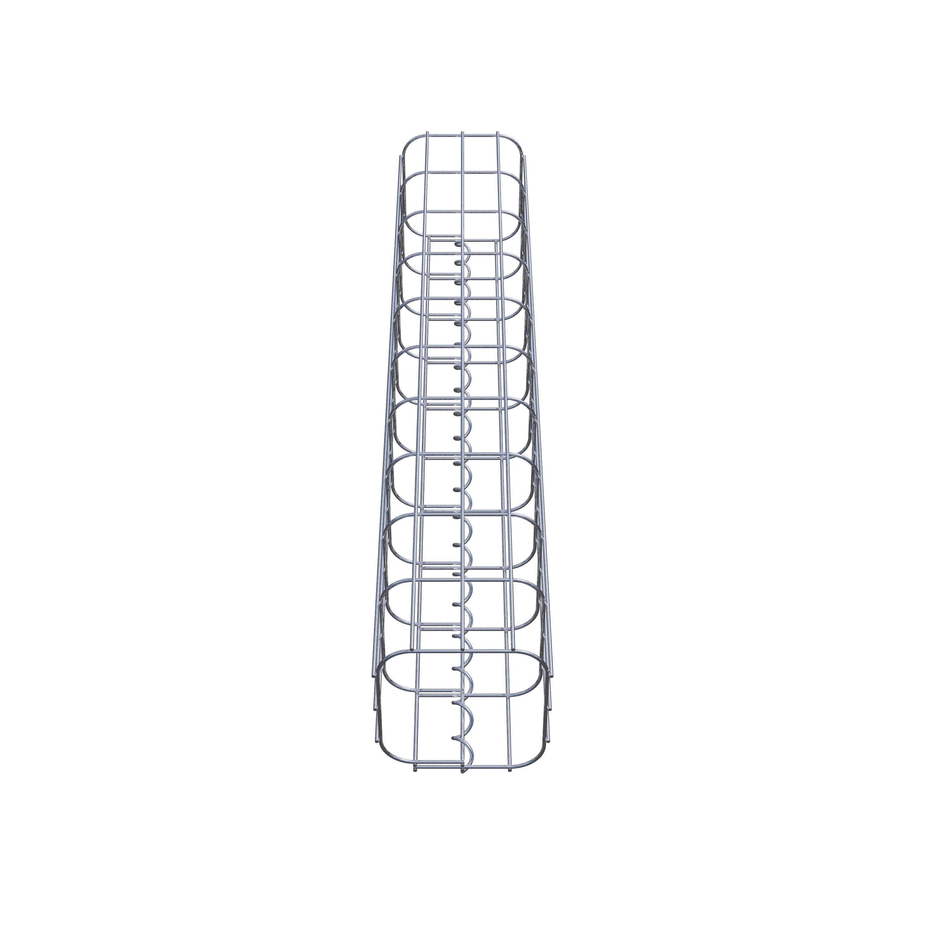 Columna de gaviones 17 x 17 cm, cuadrado MW 5 x 10 cm