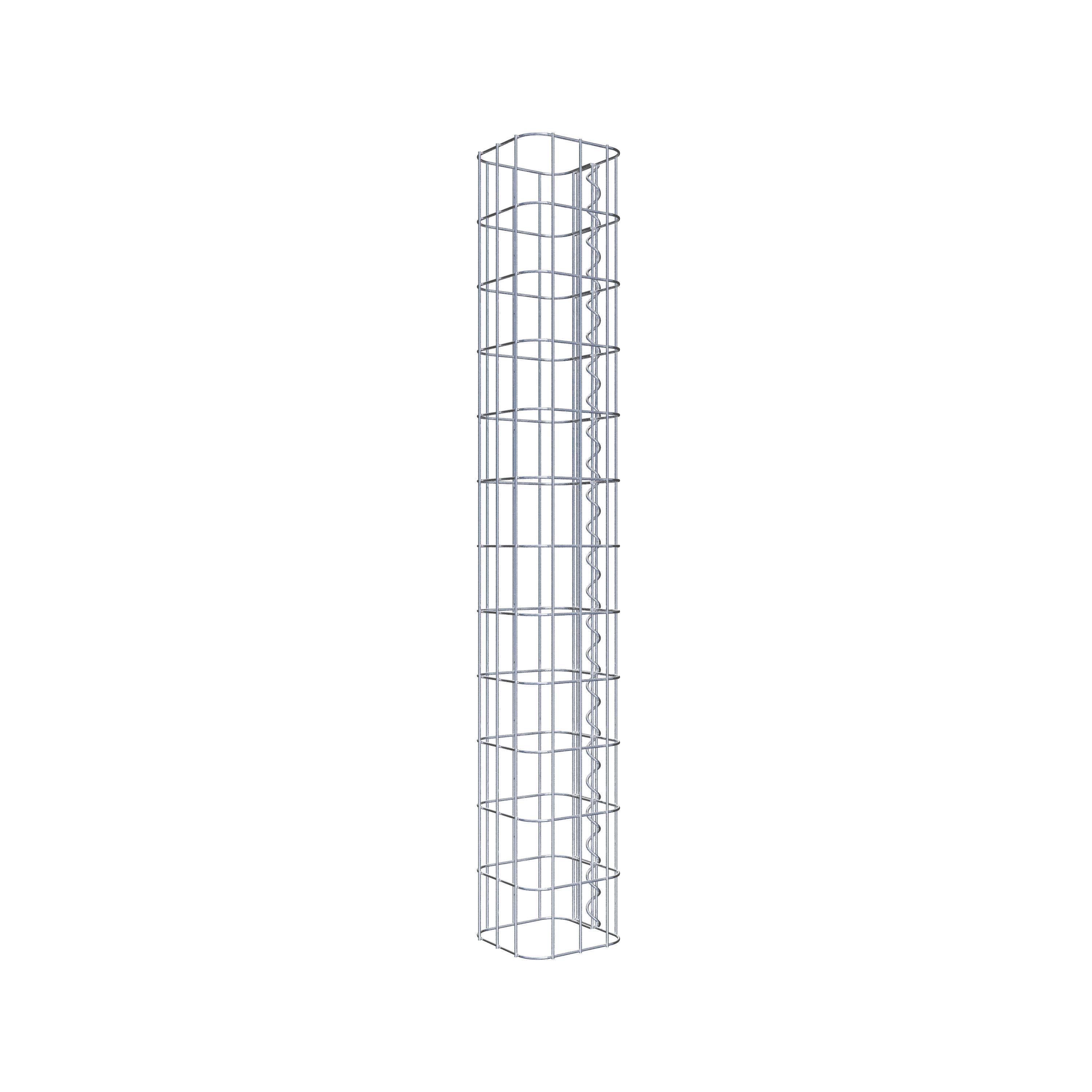 Columna de gaviones 17 x 17 cm, cuadrado MW 5 x 10 cm