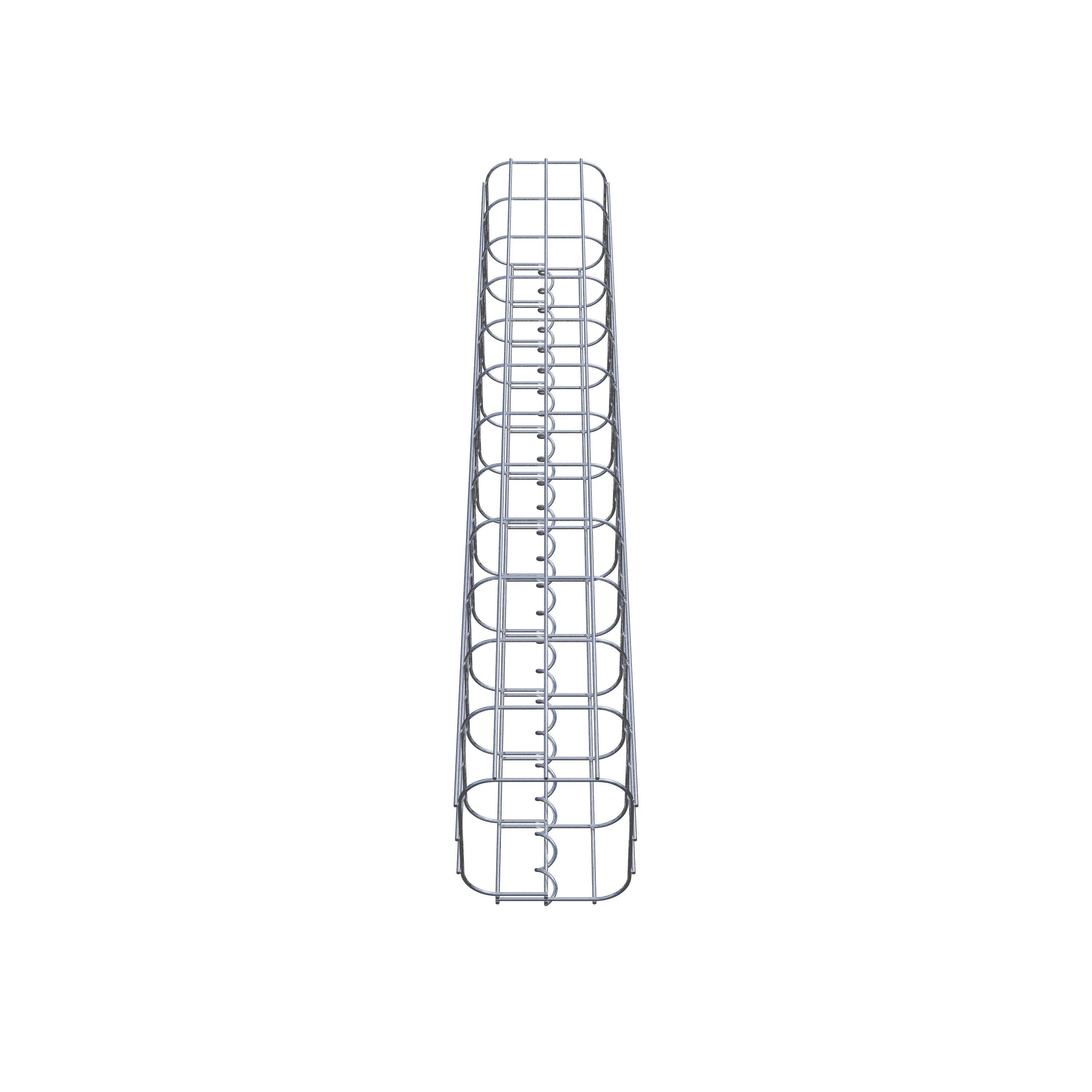 Columna de gaviones 17 x 17 cm, cuadrado MW 5 x 10 cm