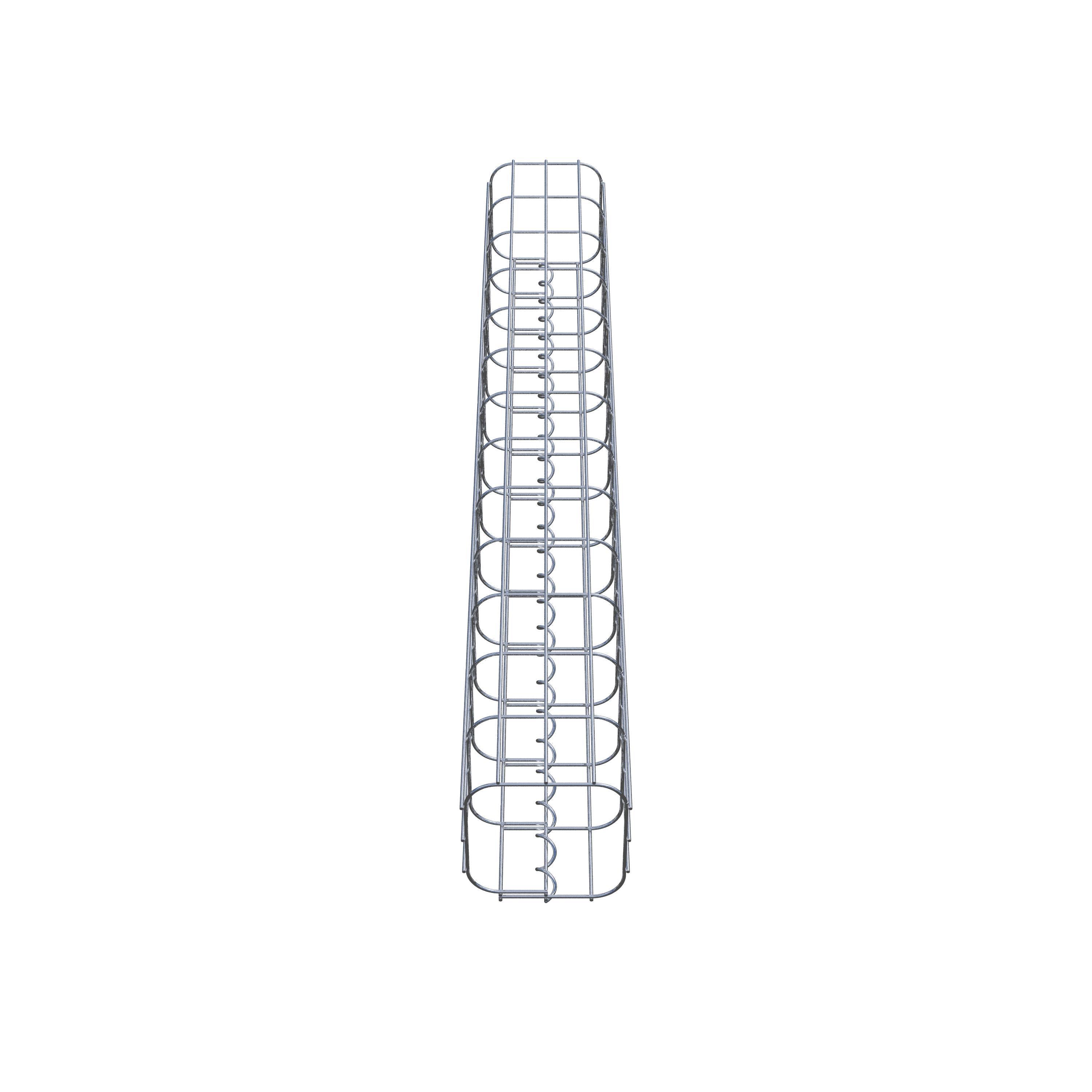 Columna de gaviones 17 x 17 cm, cuadrado MW 5 x 10 cm
