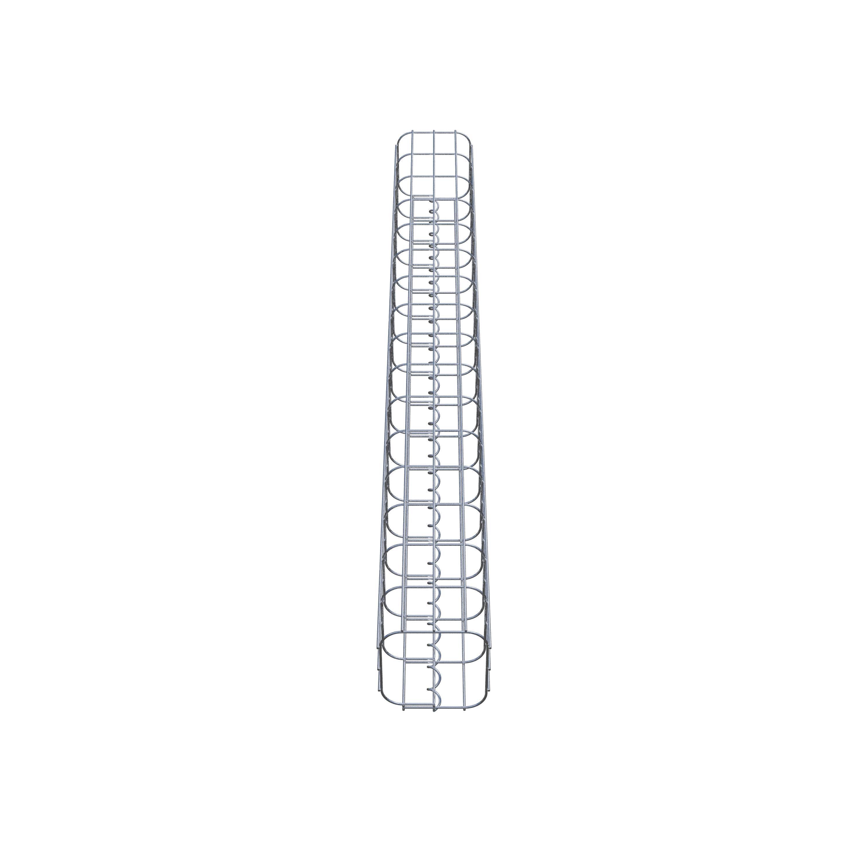 Columna de gaviones 17 x 17 cm, cuadrado MW 5 x 10 cm