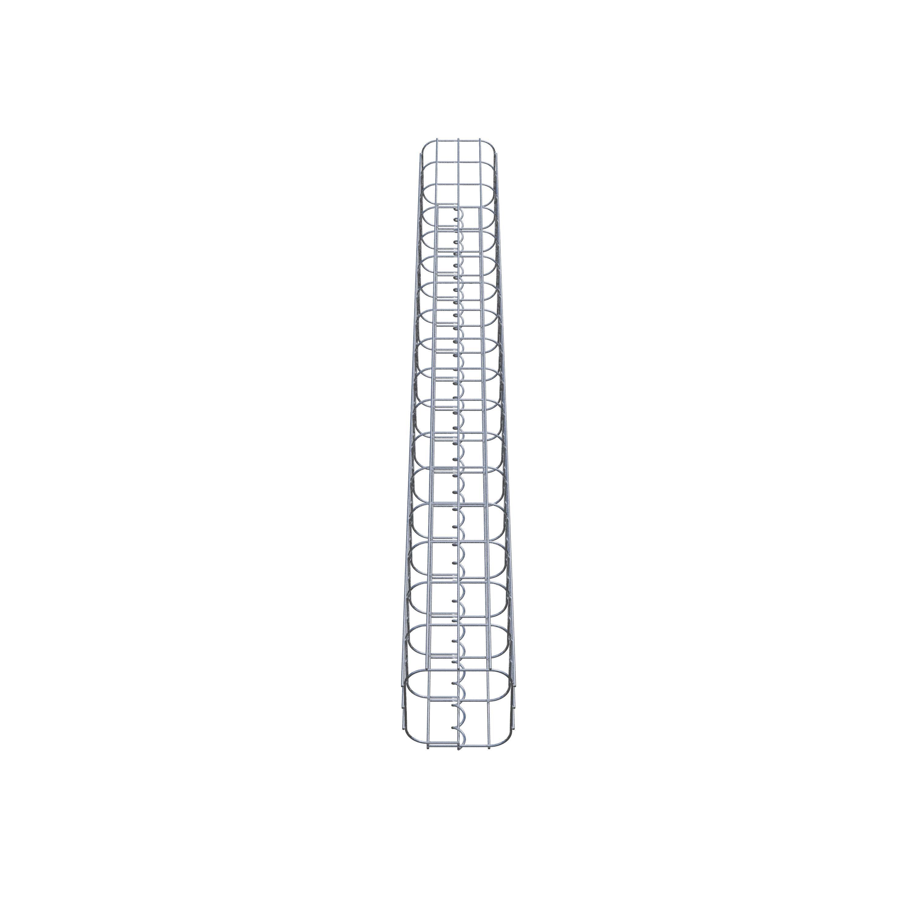 Columna de gaviones 17 x 17 cm, cuadrado MW 5 x 10 cm