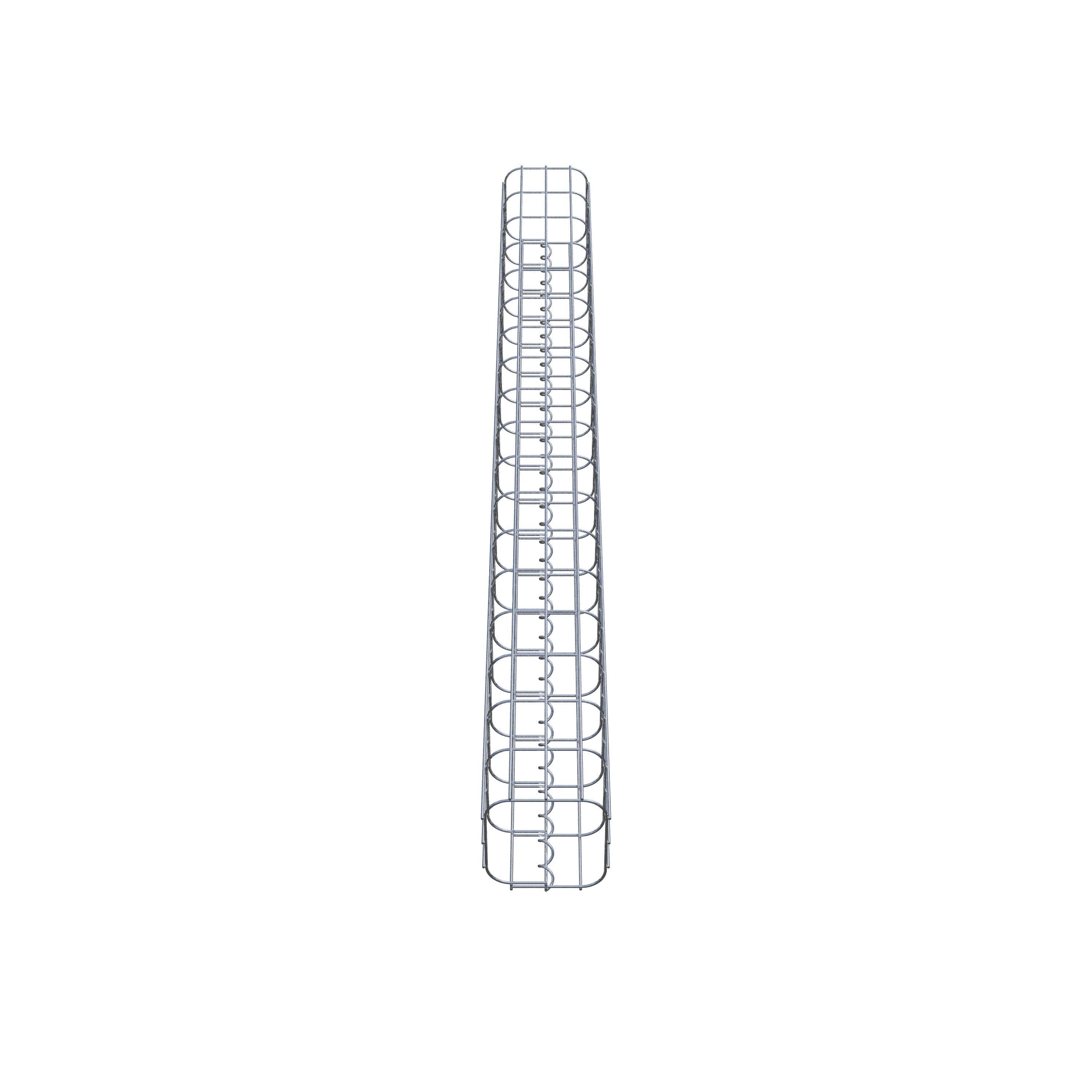 Columna de gaviones 17 x 17 cm, cuadrado MW 5 x 10 cm