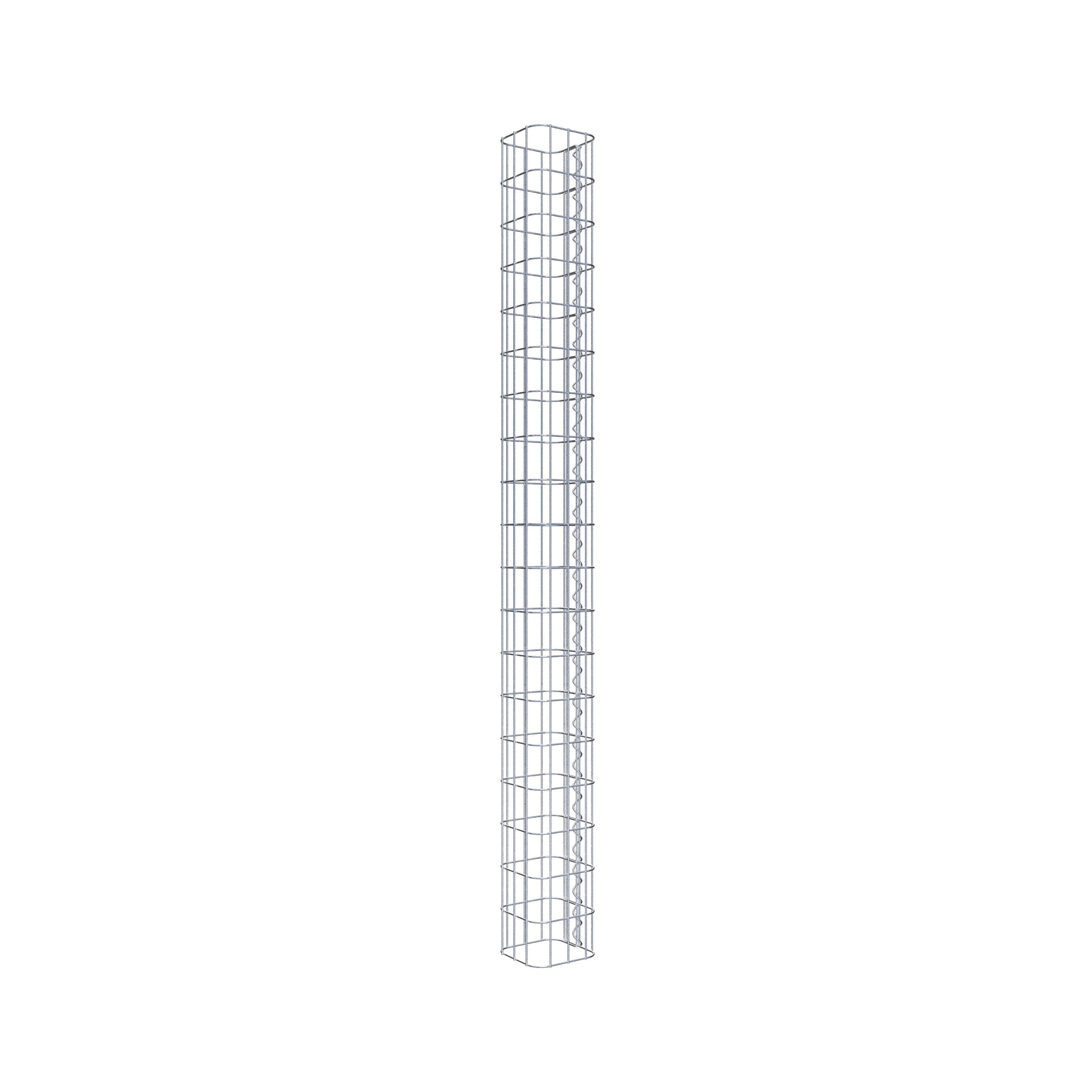 Columna de gaviones 17 x 17 cm, cuadrado MW 5 x 10 cm