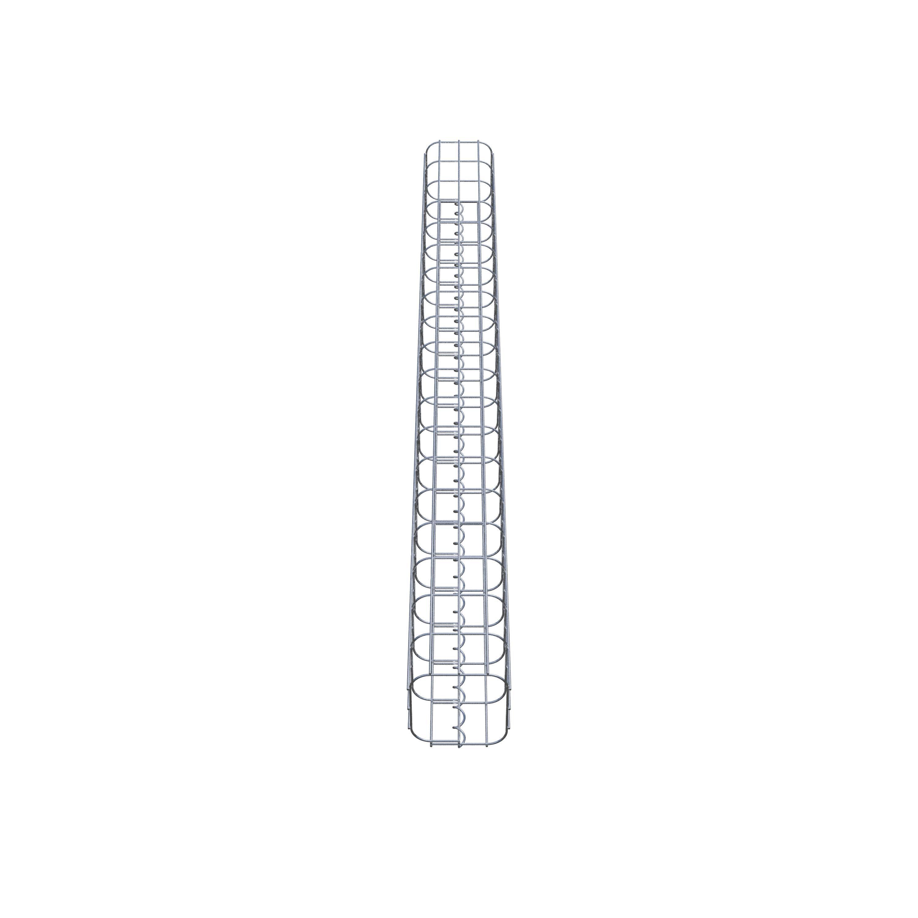 Columna de gaviones 17 x 17 cm, cuadrado MW 5 x 10 cm