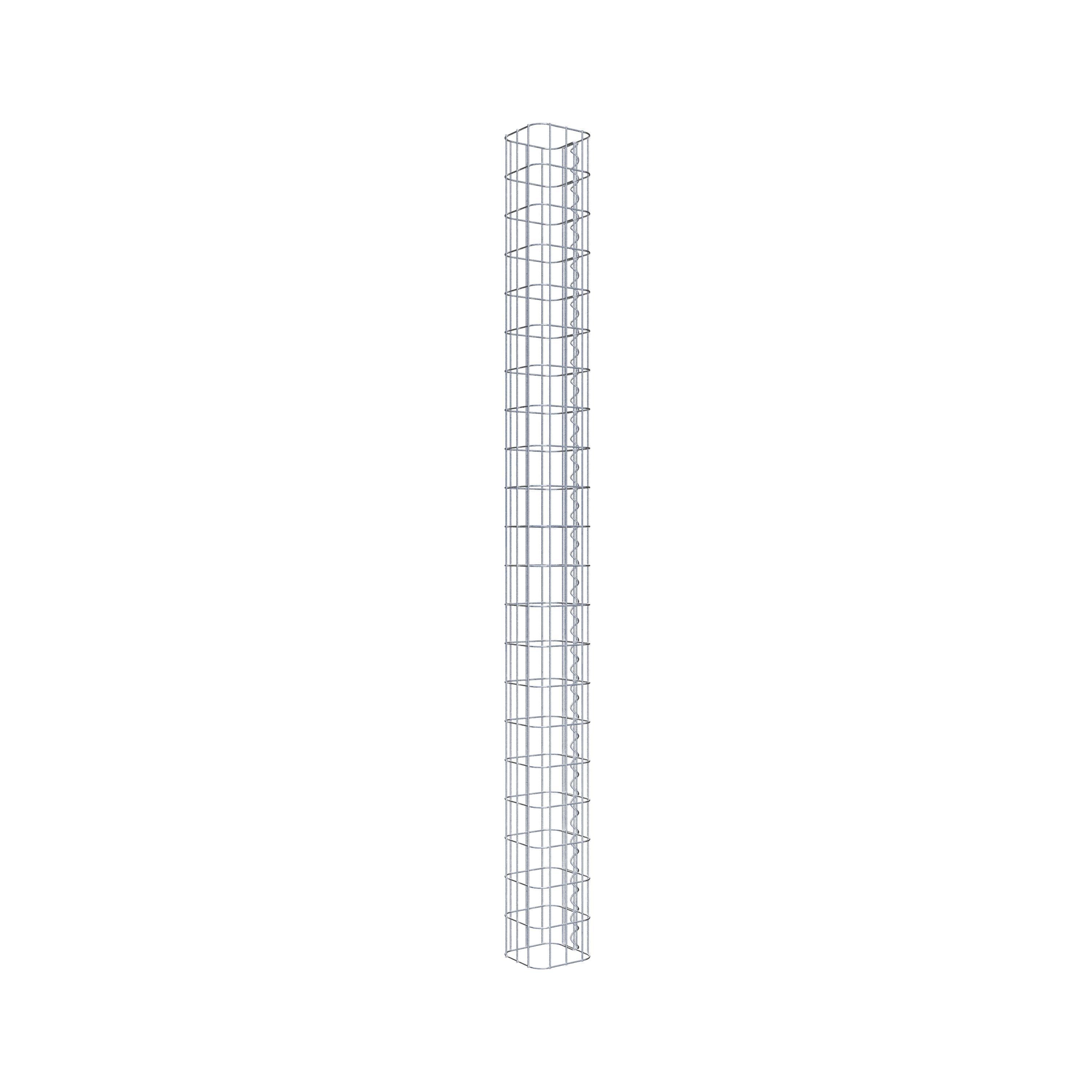 Columna de gaviones 17 x 17 cm, cuadrado MW 5 x 10 cm