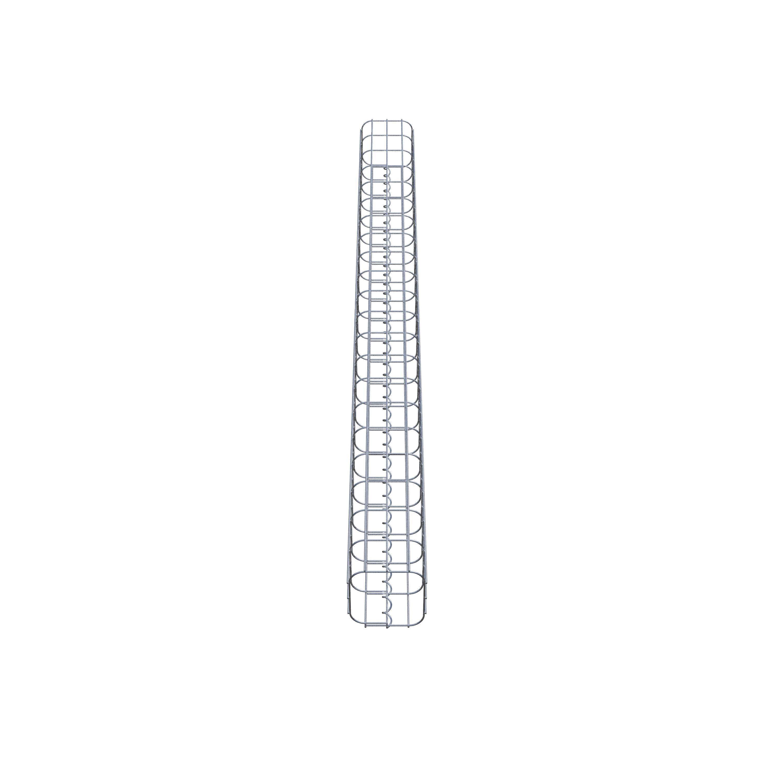 Columna de gaviones 17 x 17 cm, cuadrado MW 5 x 10 cm