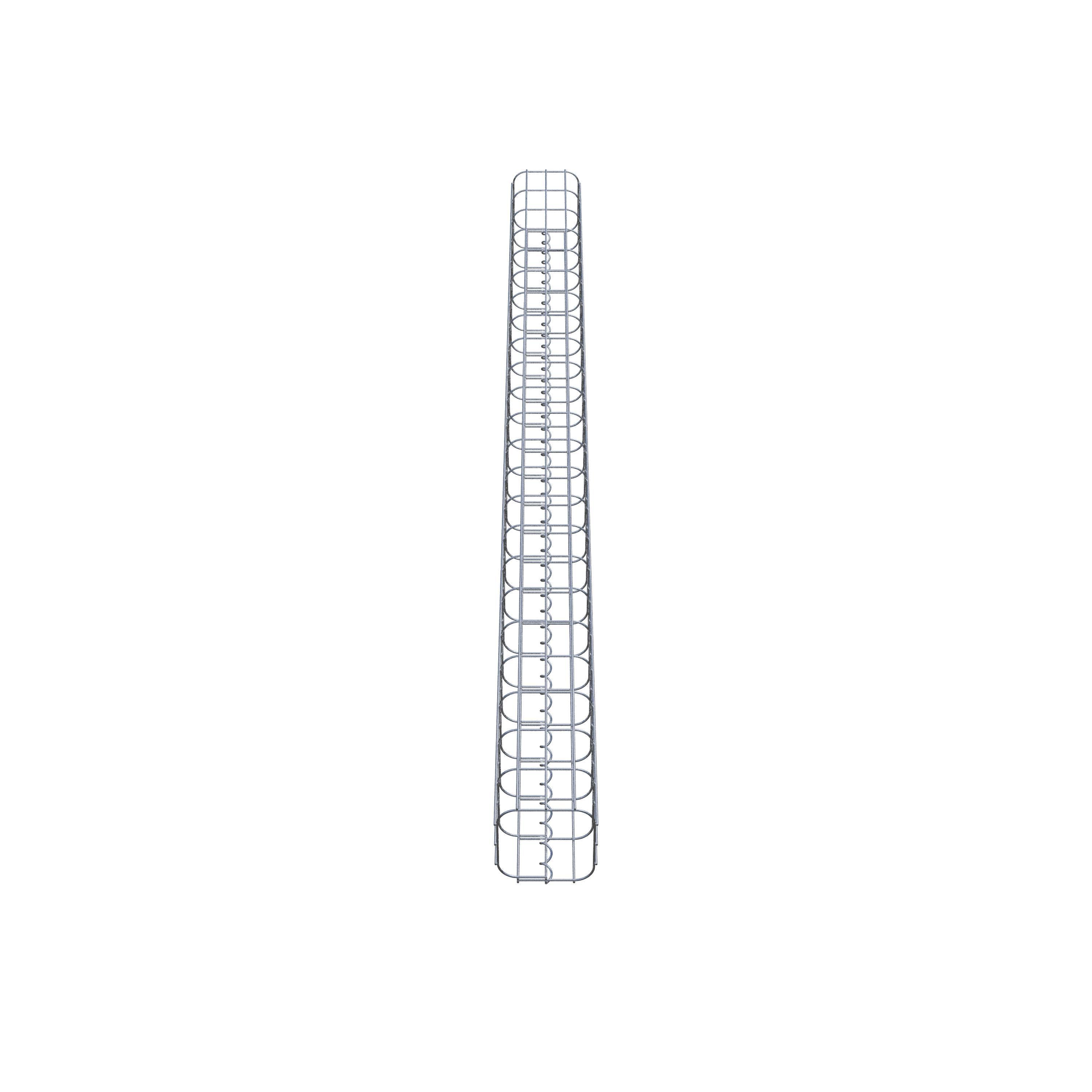 Columna de gaviones 17 x 17 cm, cuadrado MW 5 x 10 cm
