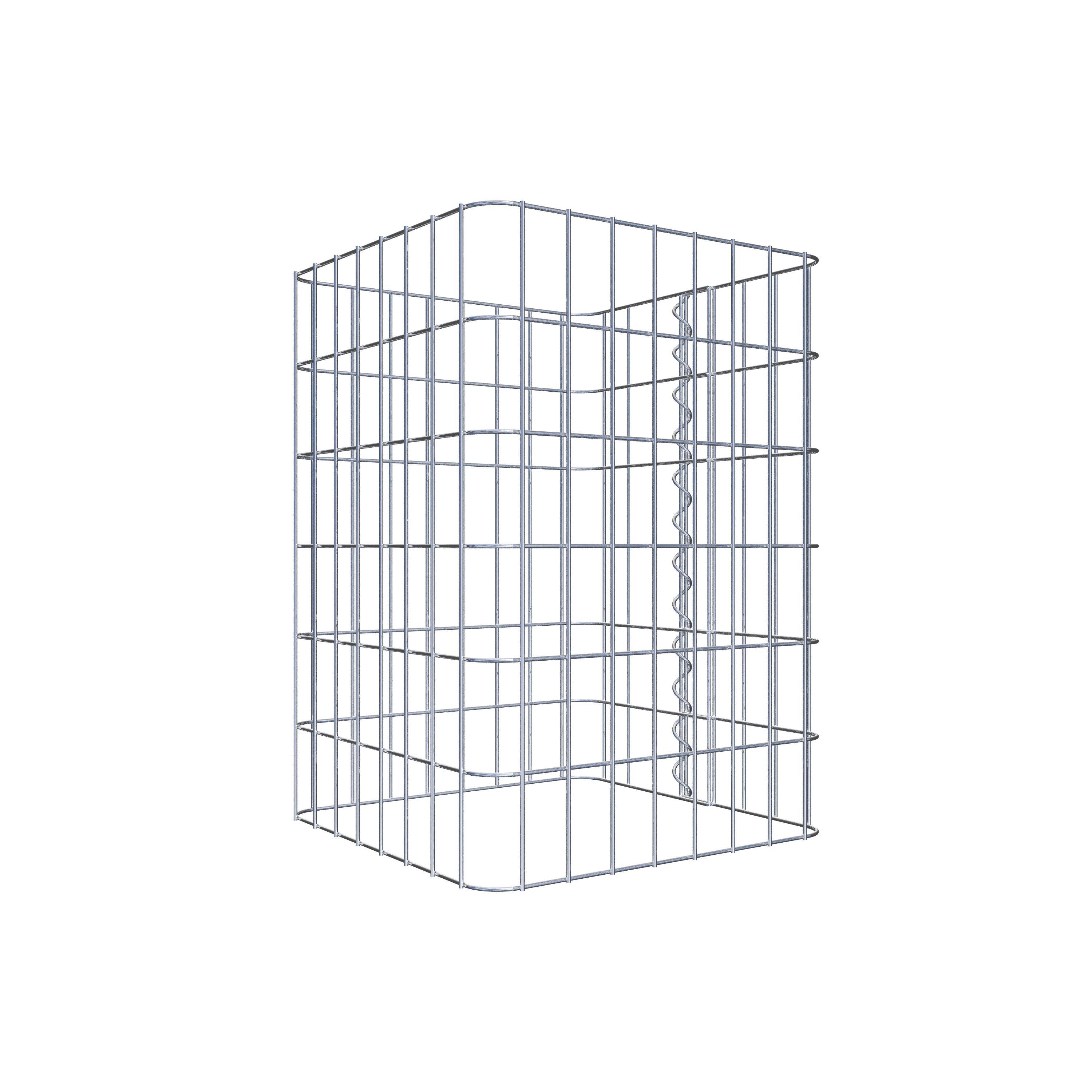 Columna de gaviones 42 x 42 cm, cuadrado MW 5 x 10 cm
