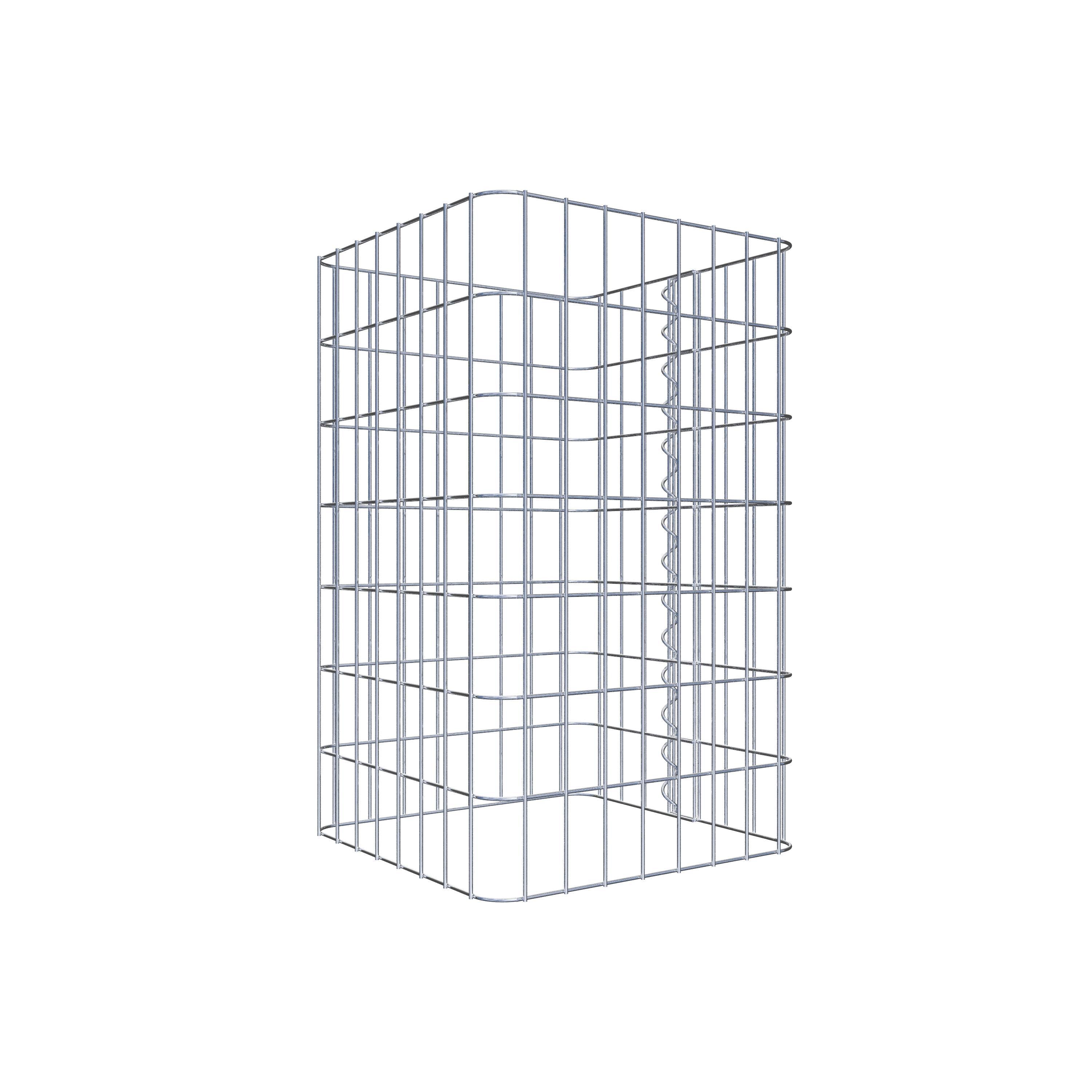 Columna de gaviones 42 x 42 cm, cuadrado MW 5 x 10 cm
