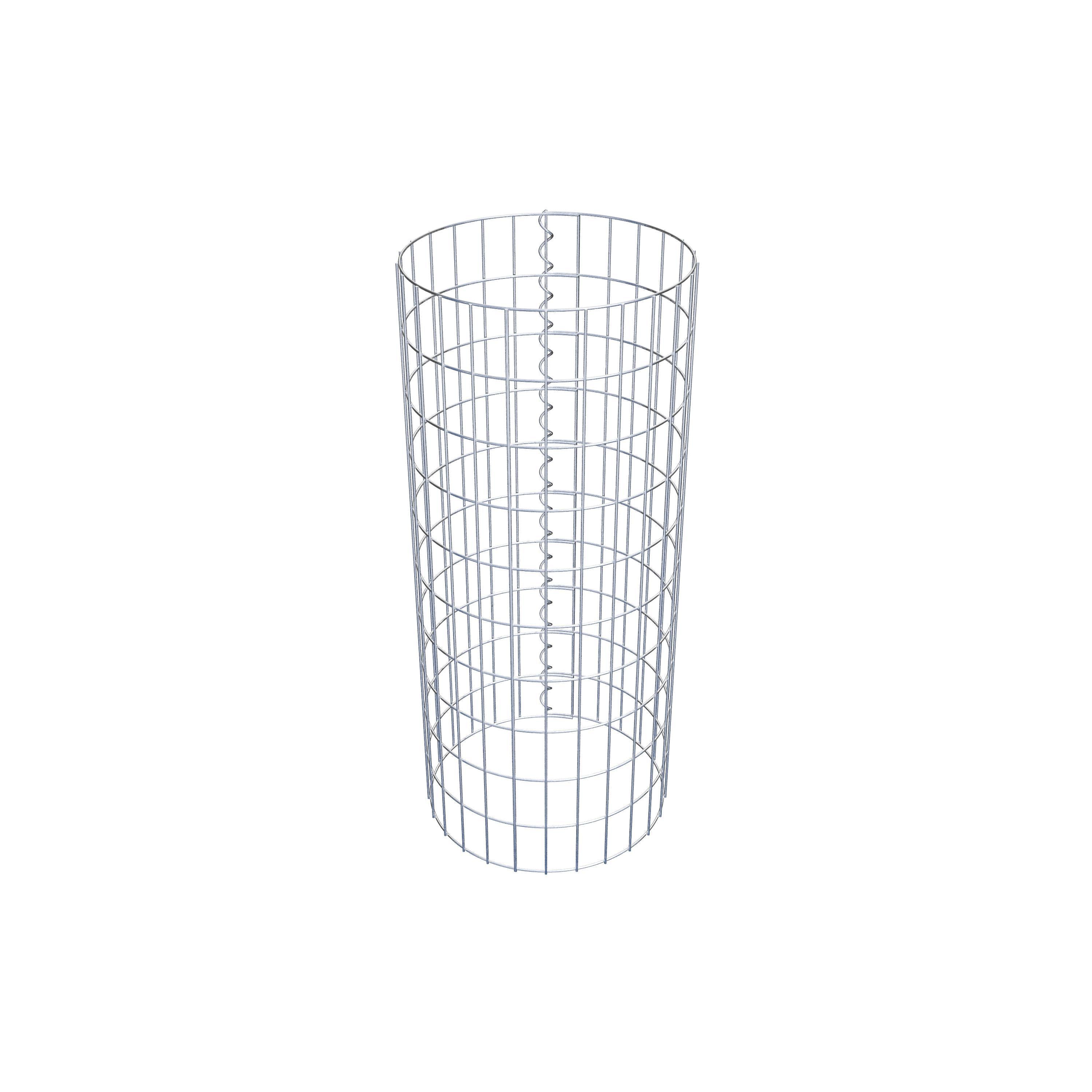 Coluna de gabião com diâmetro de 42 cm, MW 5 x 10 cm redondo