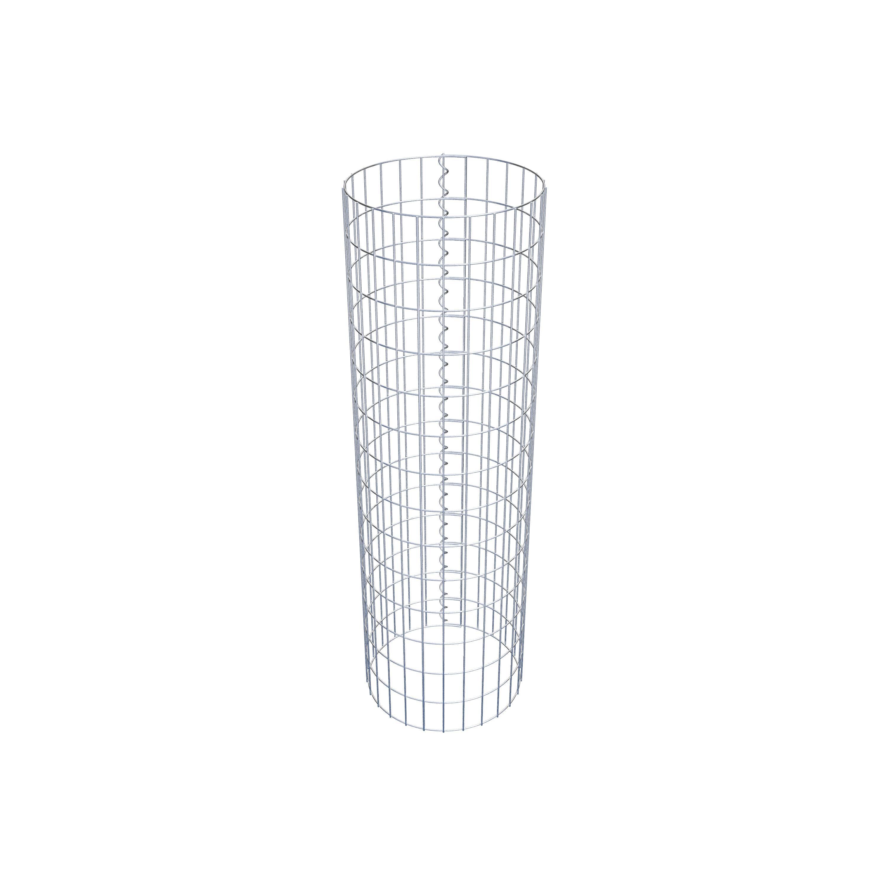 Coluna de gabião com diâmetro de 42 cm, MW 5 x 10 cm redondo