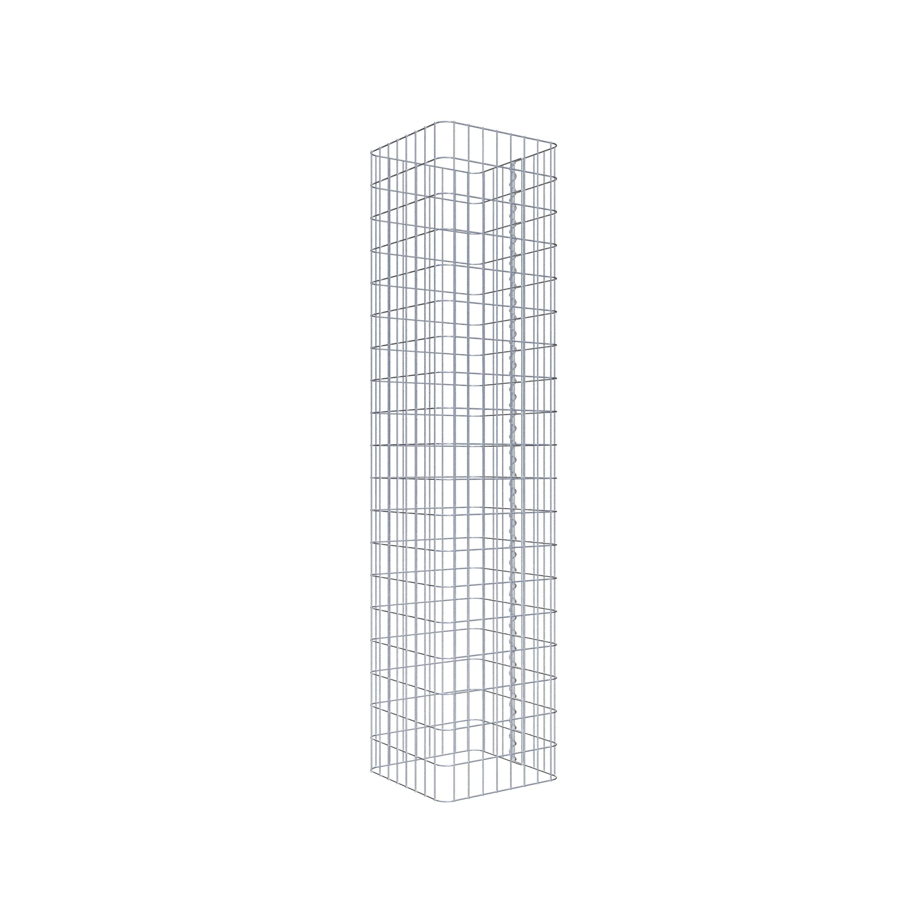 Columna de gaviones 42 x 42 cm, cuadrado MW 5 x 10 cm