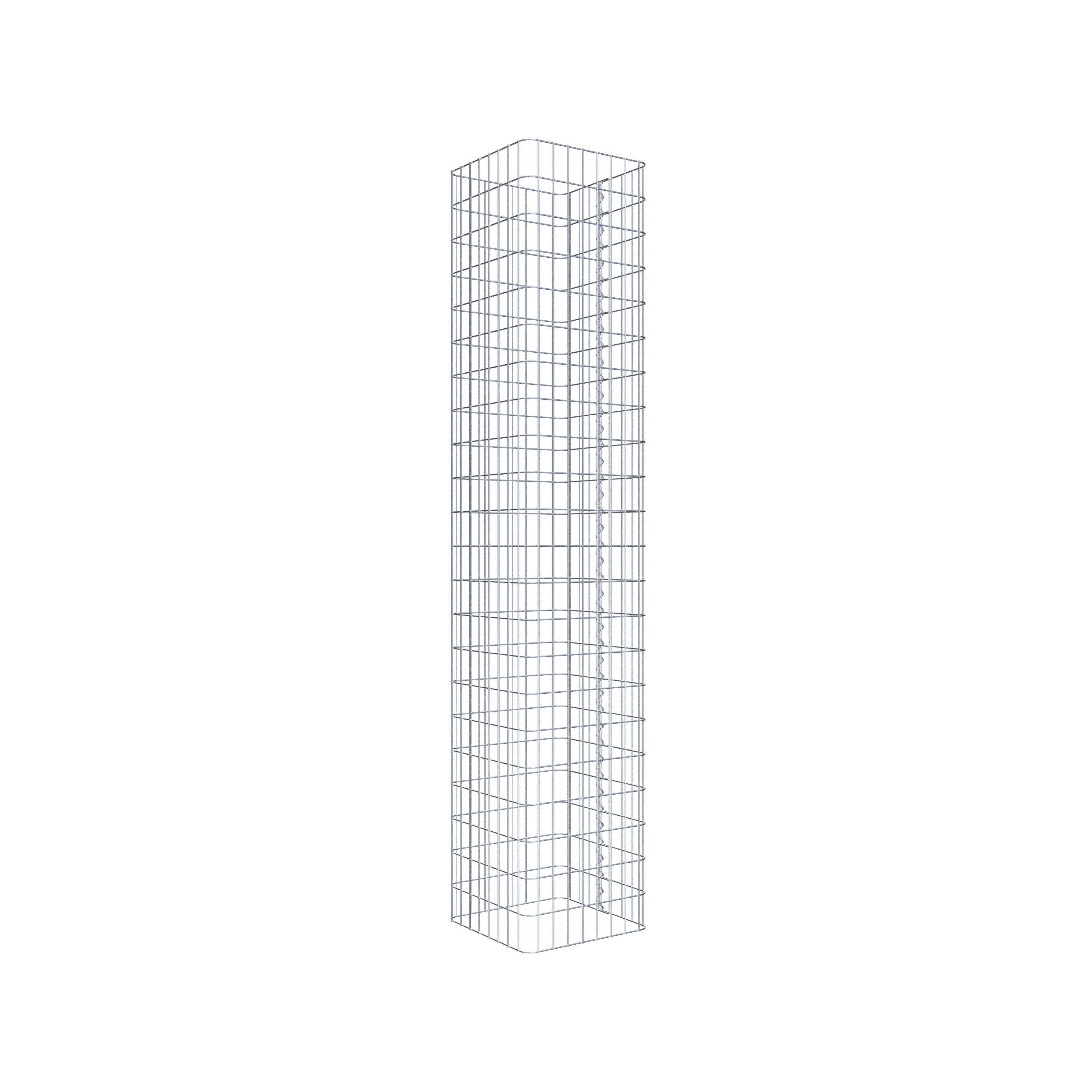 Columna de gaviones 42 x 42 cm, cuadrado MW 5 x 10 cm