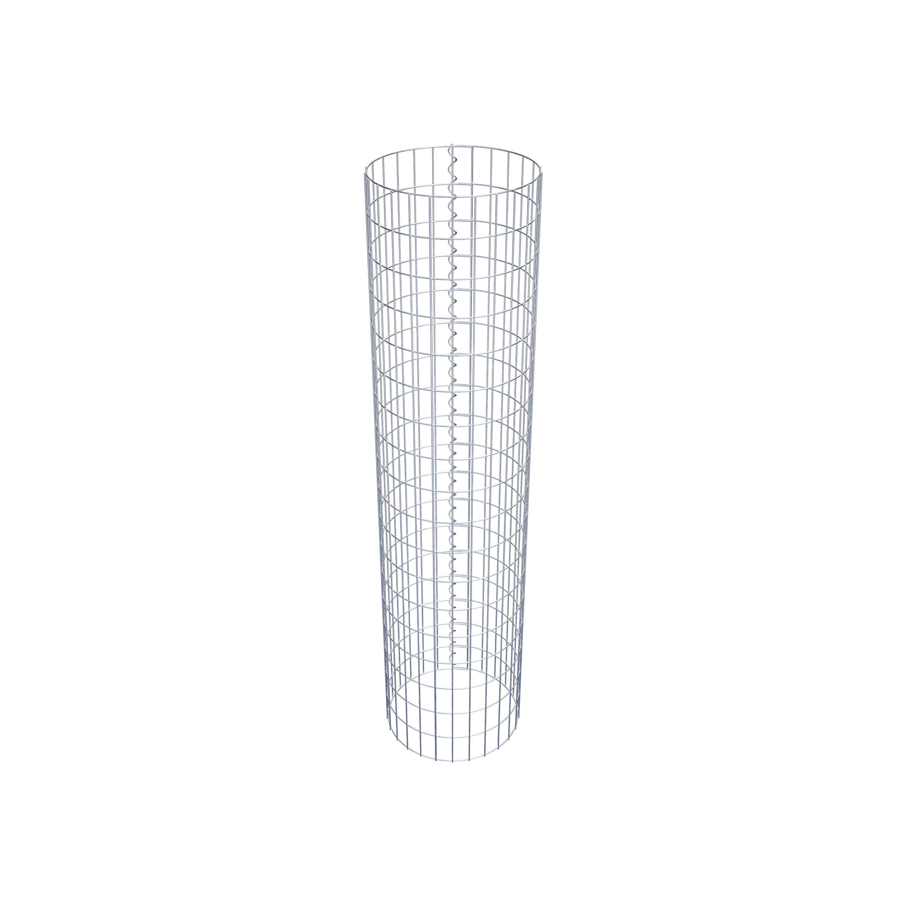 Coluna de gabião com diâmetro de 42 cm, MW 5 x 10 cm redondo