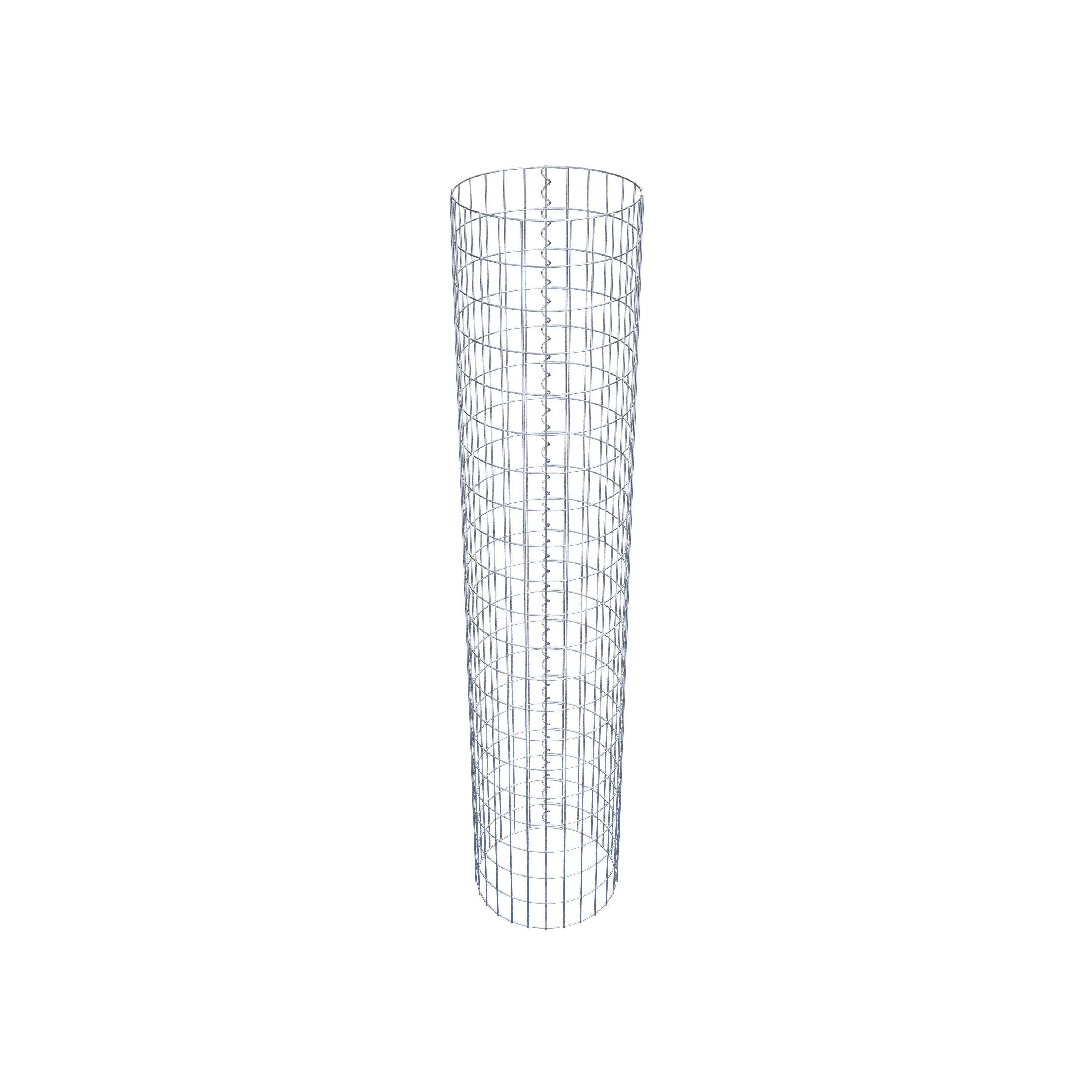 Coluna de gabião com diâmetro de 42 cm, MW 5 x 10 cm redondo