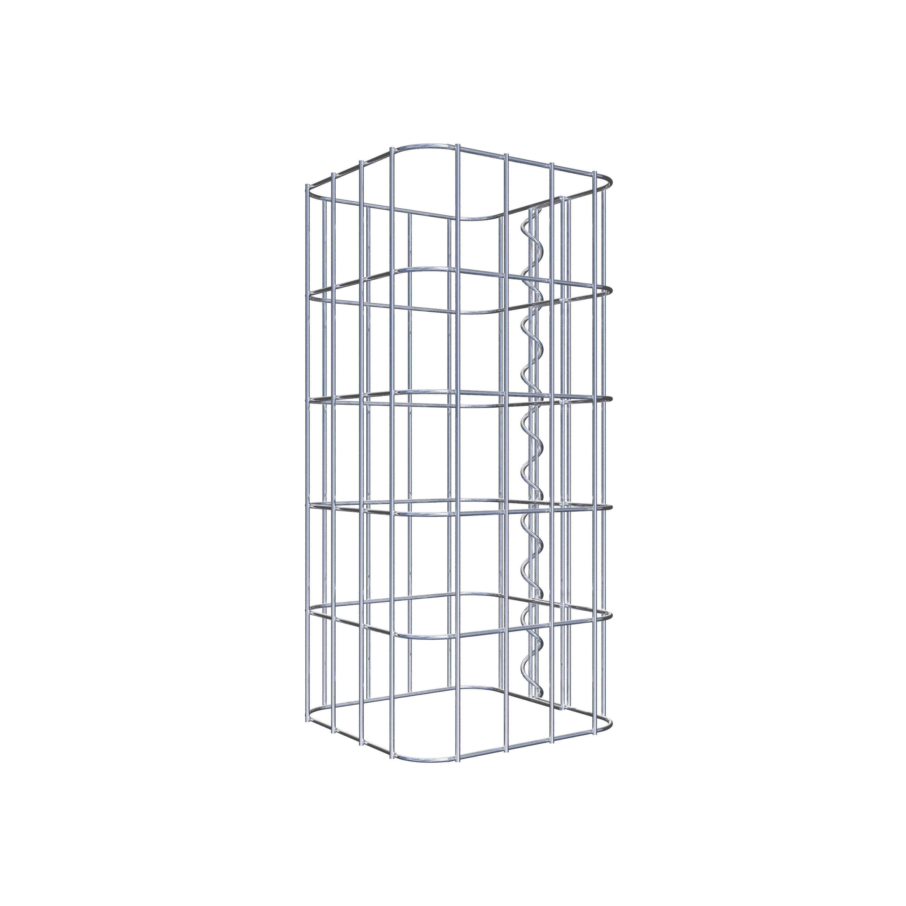Columna de gaviones 22 x 22 cm, cuadrado MW 5 x 10 cm