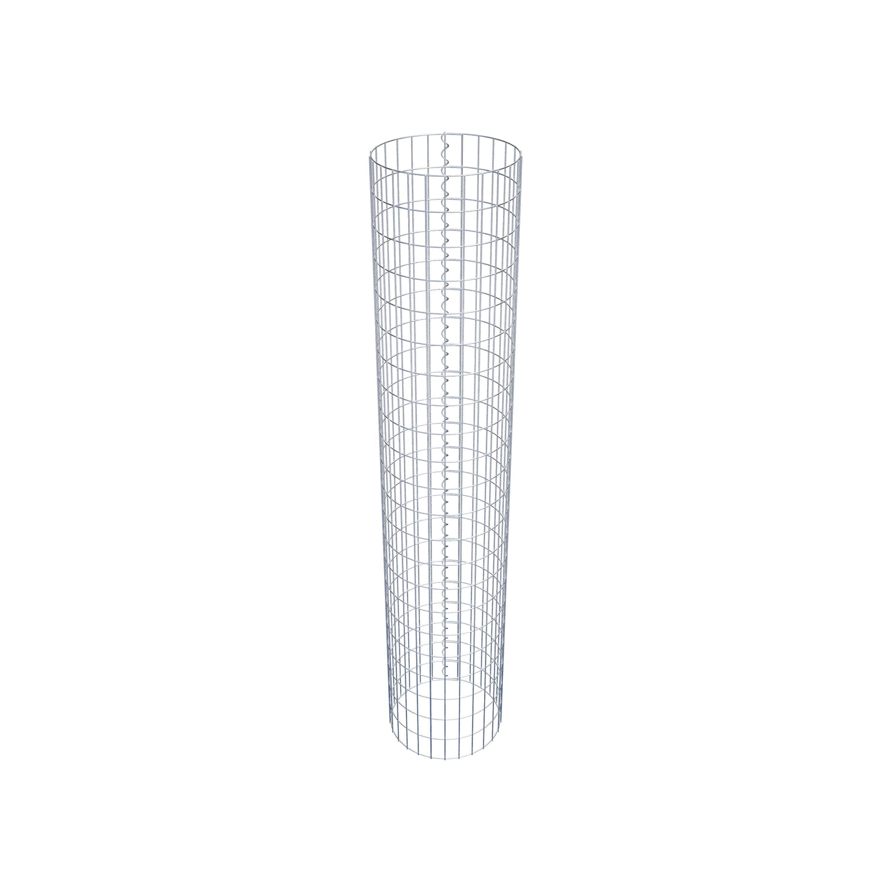 Coluna de gabião com diâmetro de 42 cm, MW 5 x 10 cm redondo