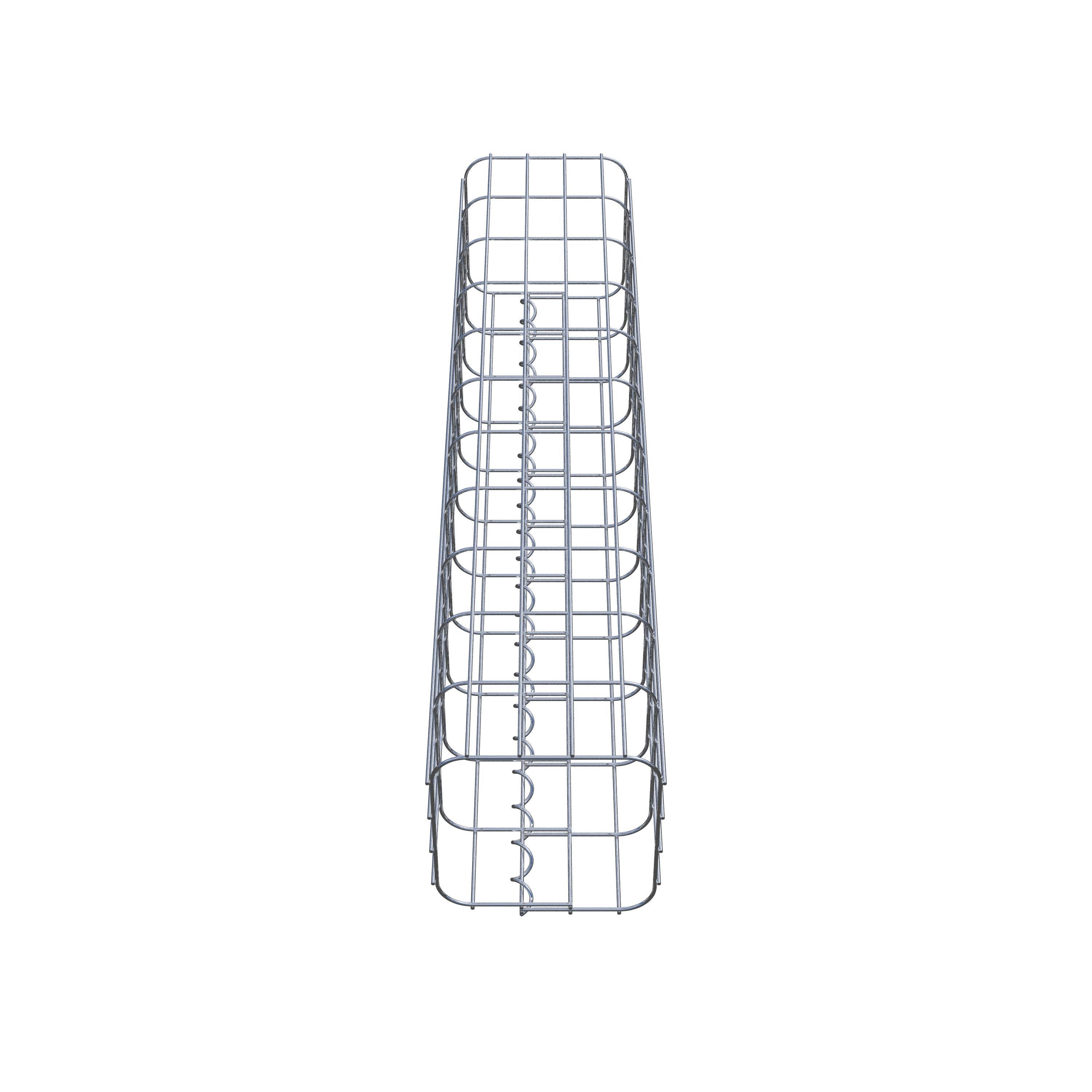 Columna de gaviones 22 x 22 cm, cuadrado MW 5 x 10 cm