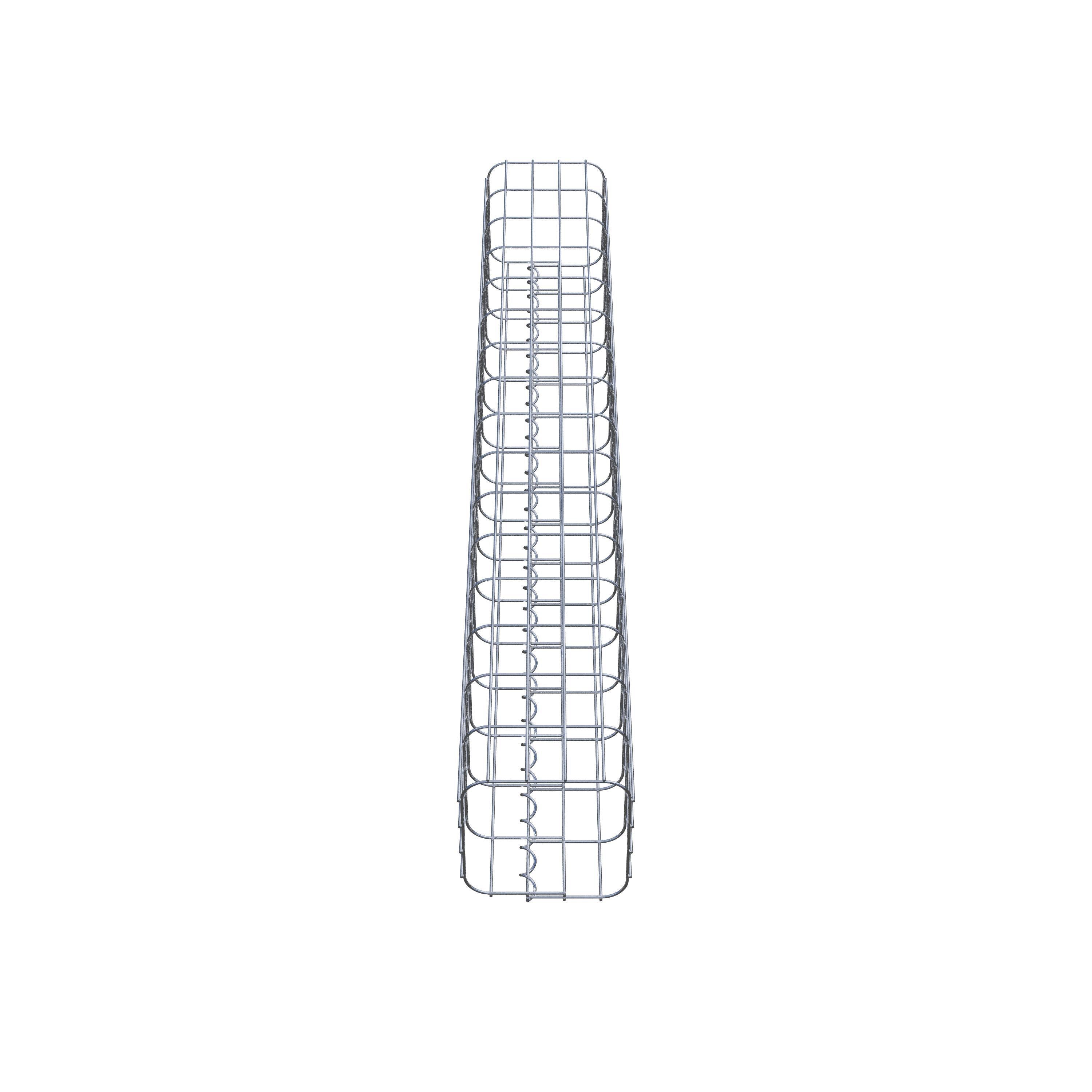Columna de gaviones 22 x 22 cm, cuadrado MW 5 x 10 cm