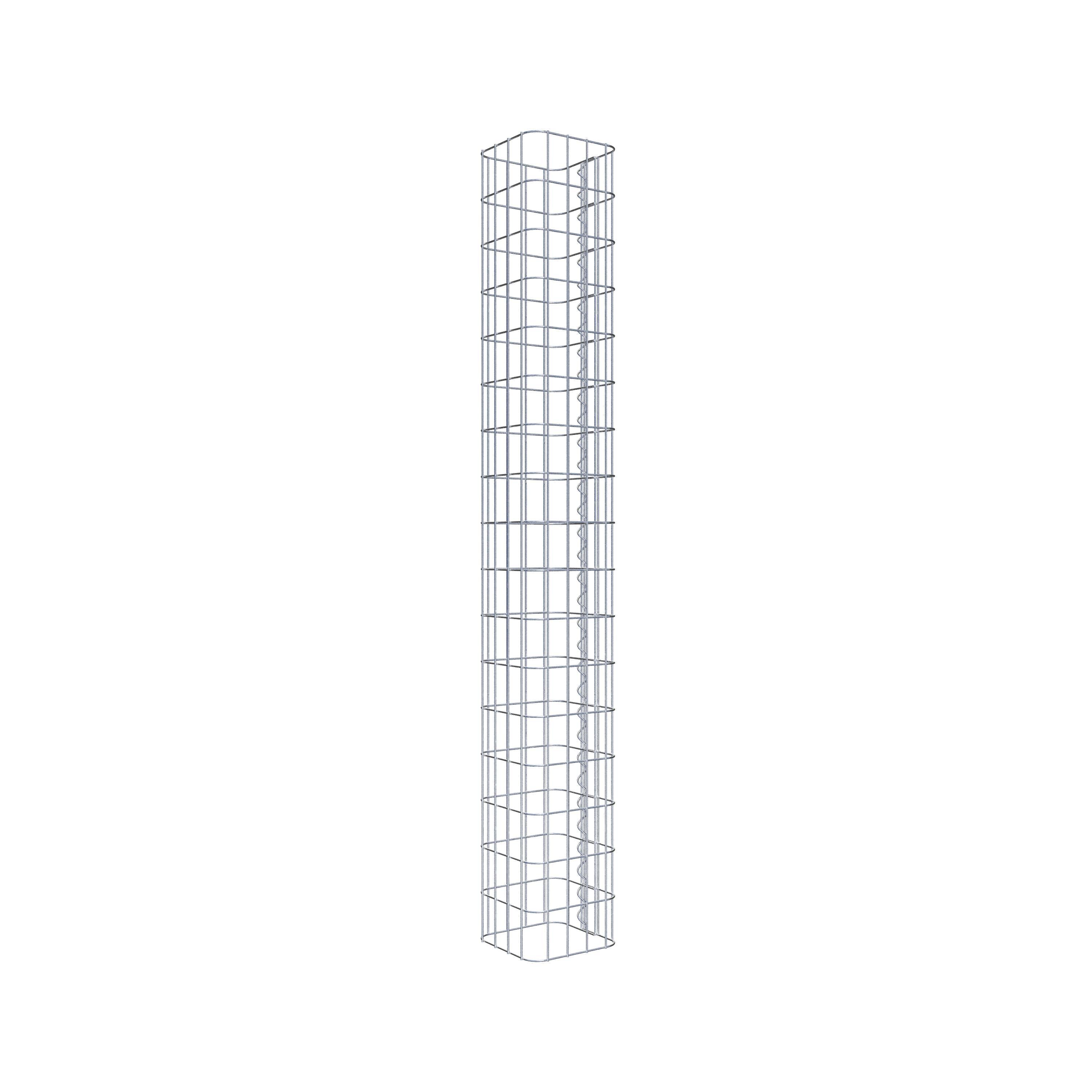 Columna de gaviones 22 x 22 cm, cuadrado MW 5 x 10 cm