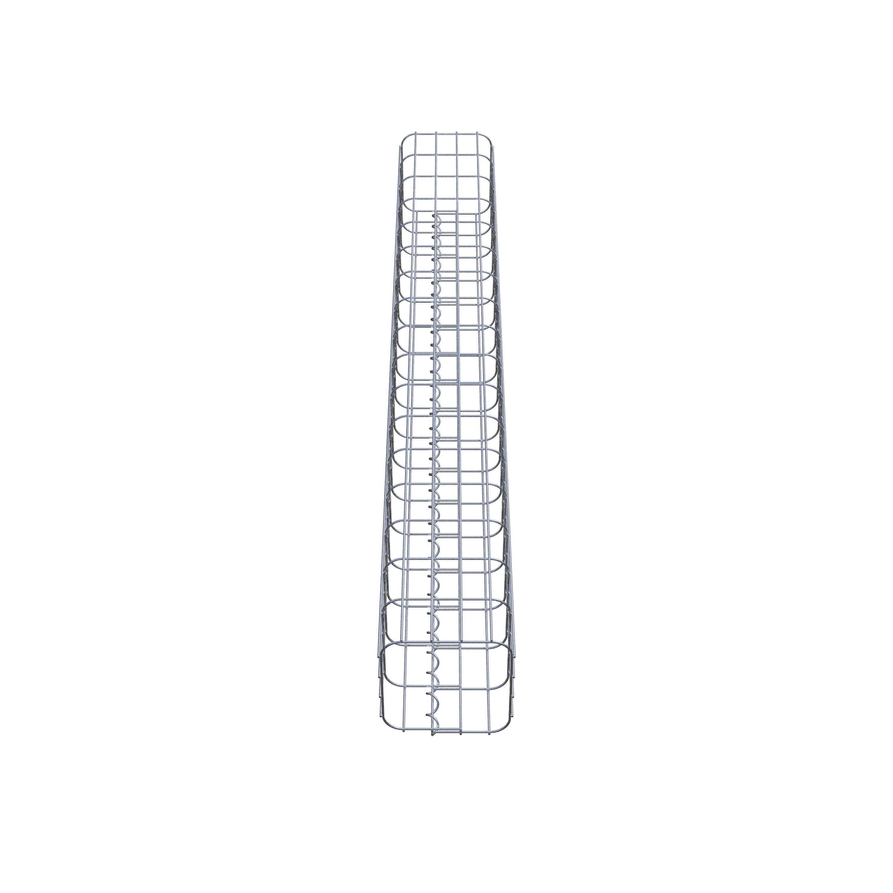 Columna de gaviones 22 x 22 cm, cuadrado MW 5 x 10 cm