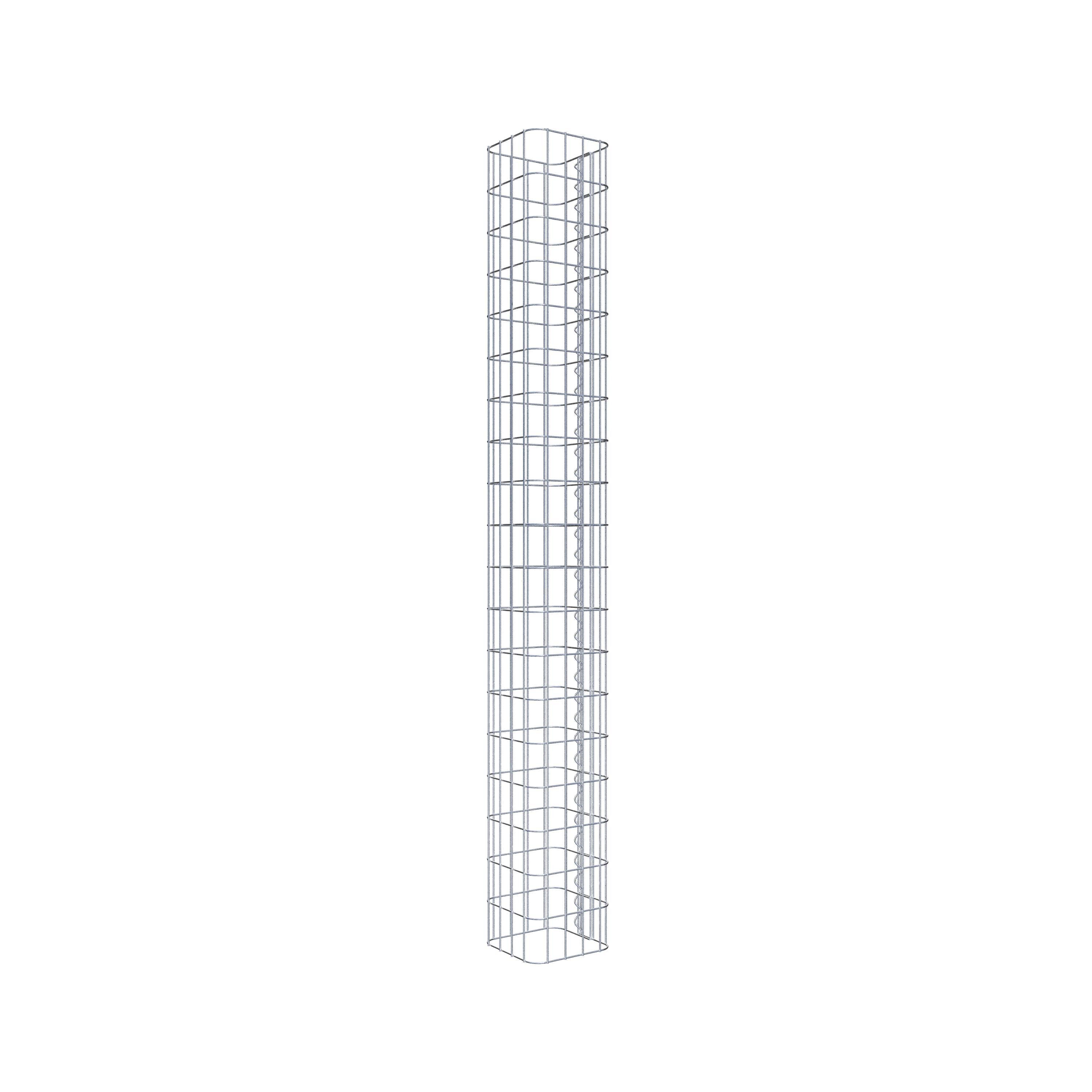 Columna de gaviones 22 x 22 cm, cuadrado MW 5 x 10 cm