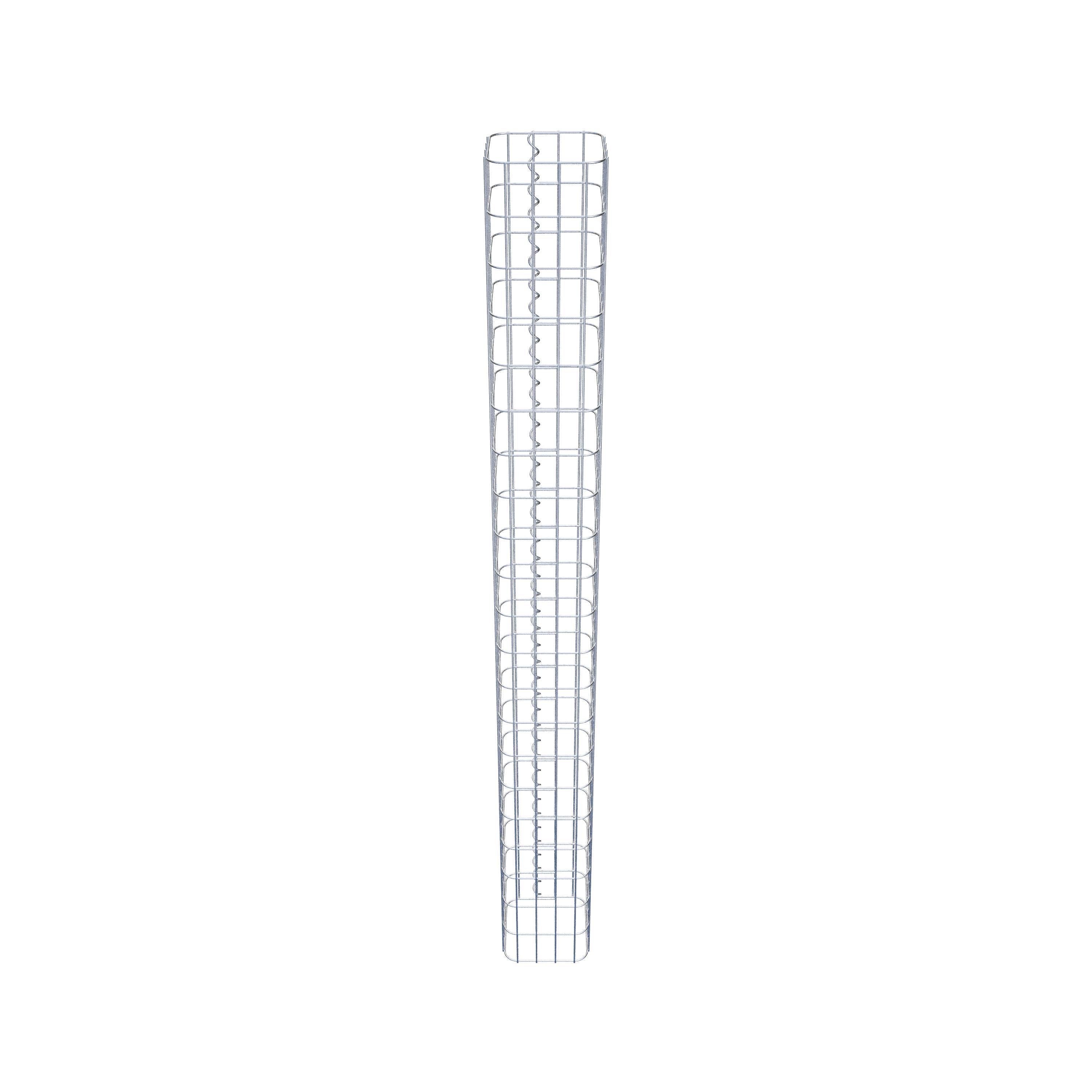 Columna de gaviones 22 x 22 cm, cuadrado MW 5 x 10 cm