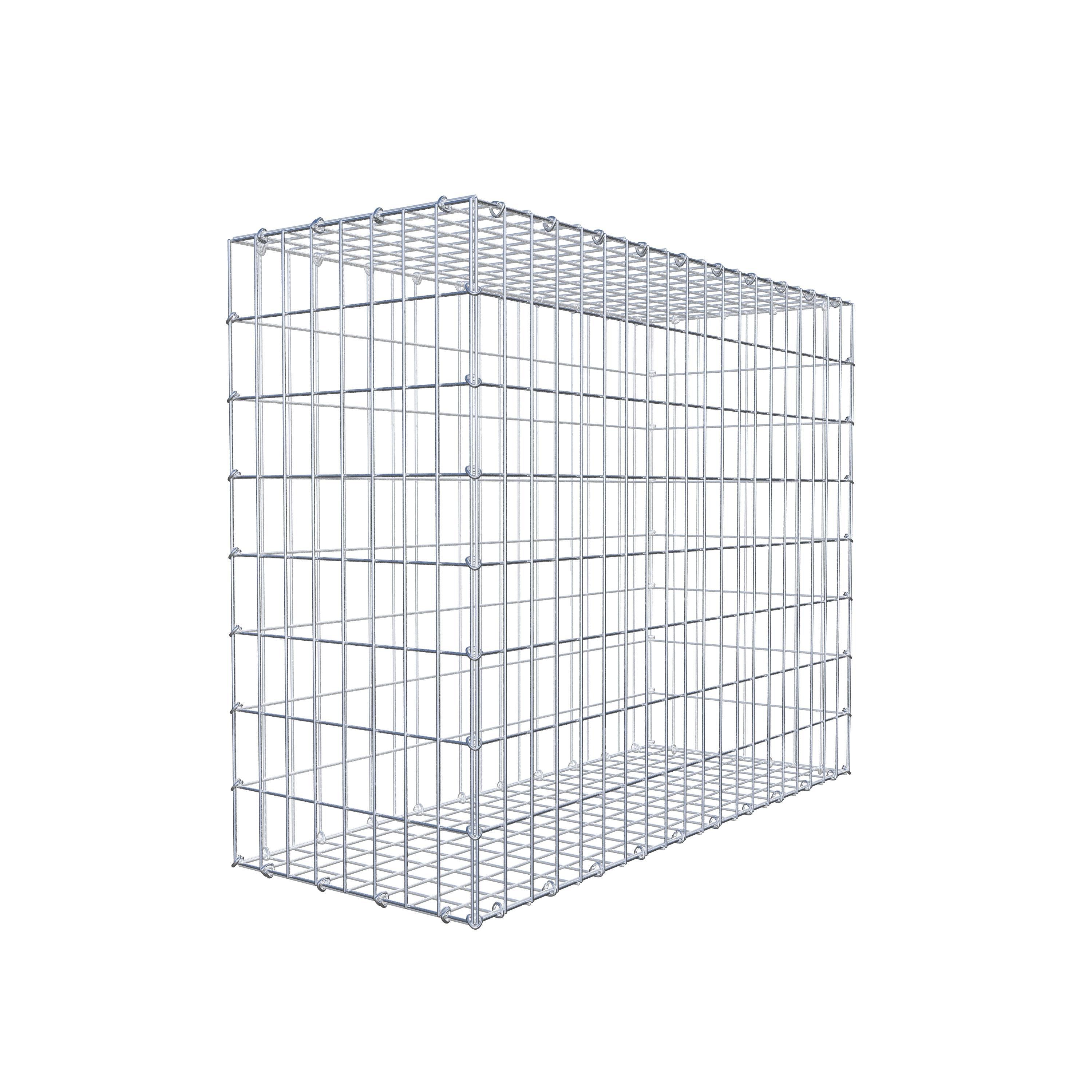Gabbione 100 cm x 80 cm x 40 cm (L x H x P), maglia 5 cm x 10 cm, anello a C