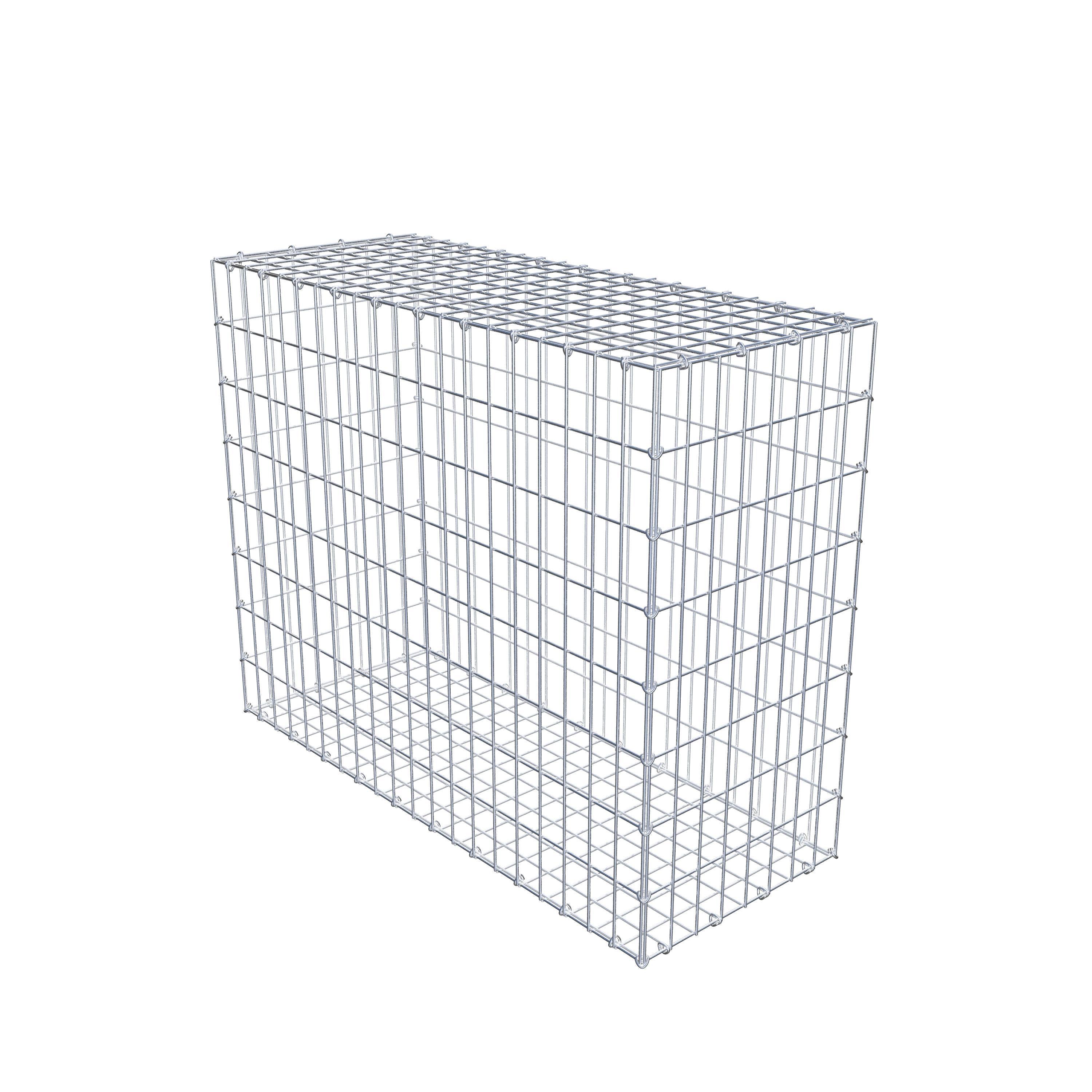 Gabbione 100 cm x 80 cm x 40 cm (L x H x P), maglia 5 cm x 10 cm, anello a C