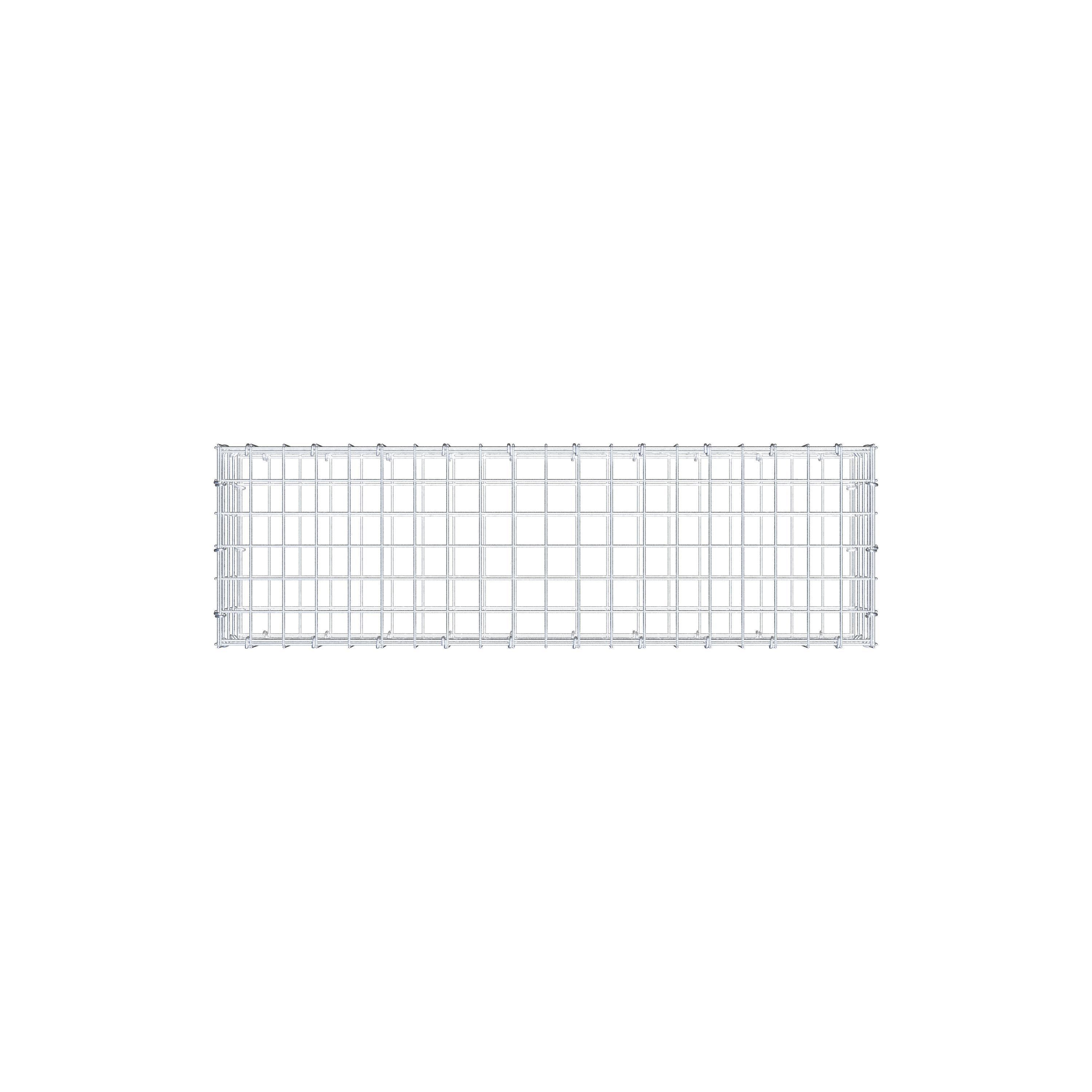 Gabion 100 cm x 20 cm x 30 cm (L x H x D), mesh size 5 cm x 5 cm, C-ring