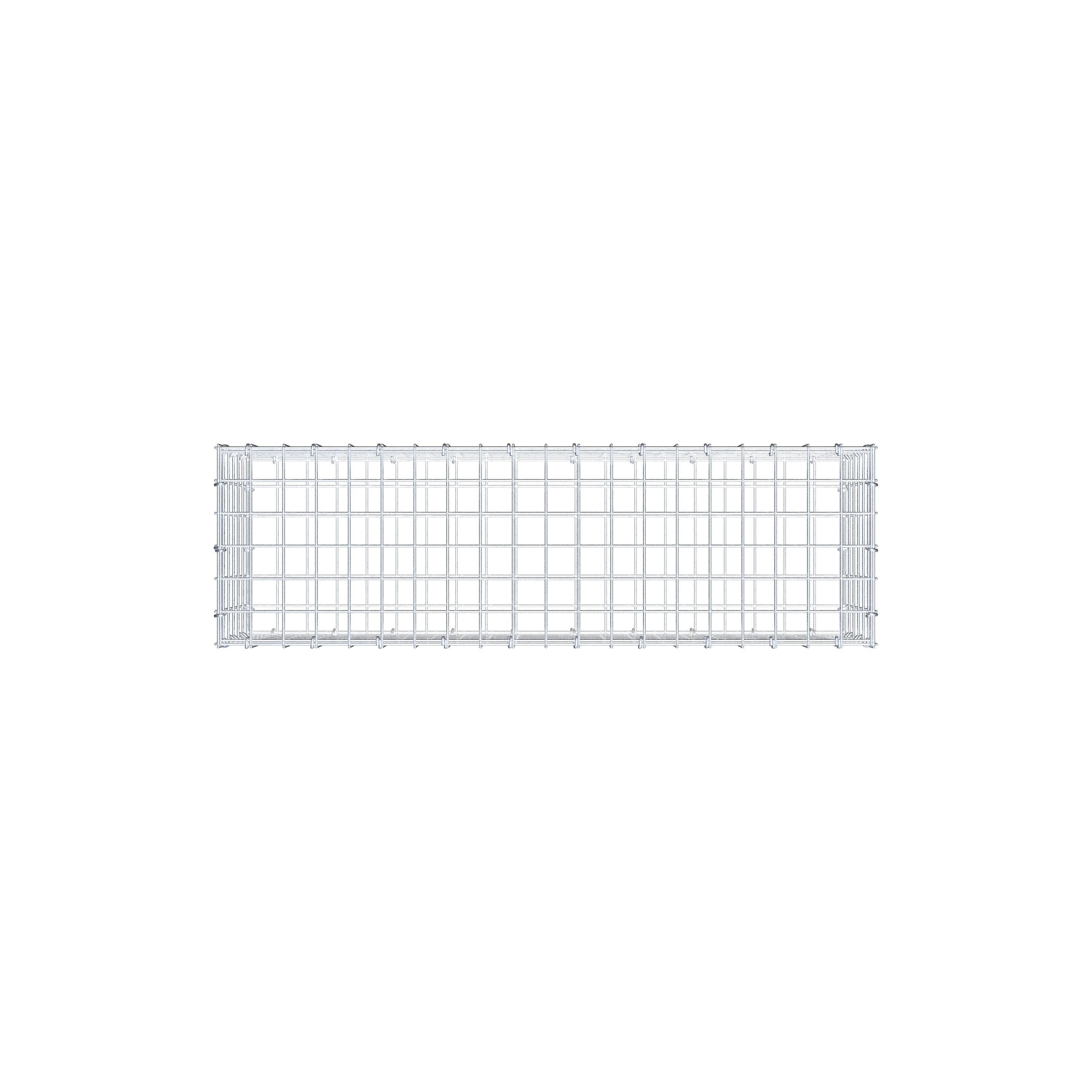 Gabion 100 cm x 30 cm x 30 cm (L x H x D), maskestørrelse 5 cm x 5 cm, C-ring