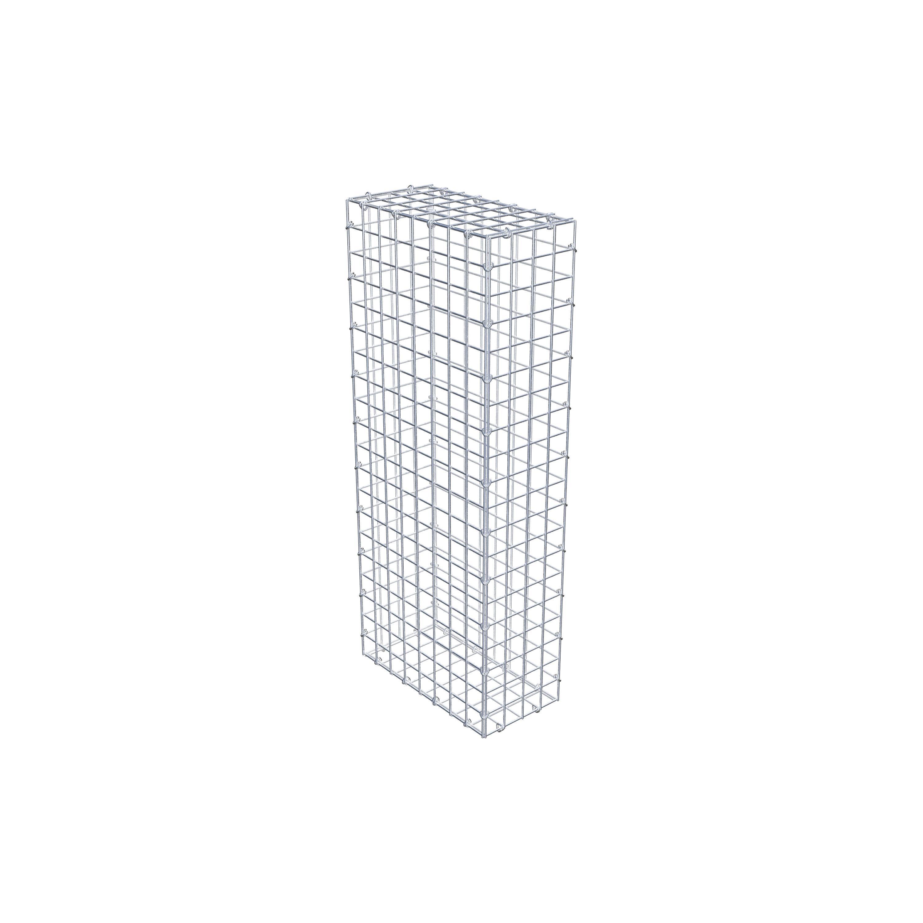 Schanskorf 100 cm x 40 cm x 20 cm (L x H x D), maaswijdte 5 cm x 5 cm, C-ring
