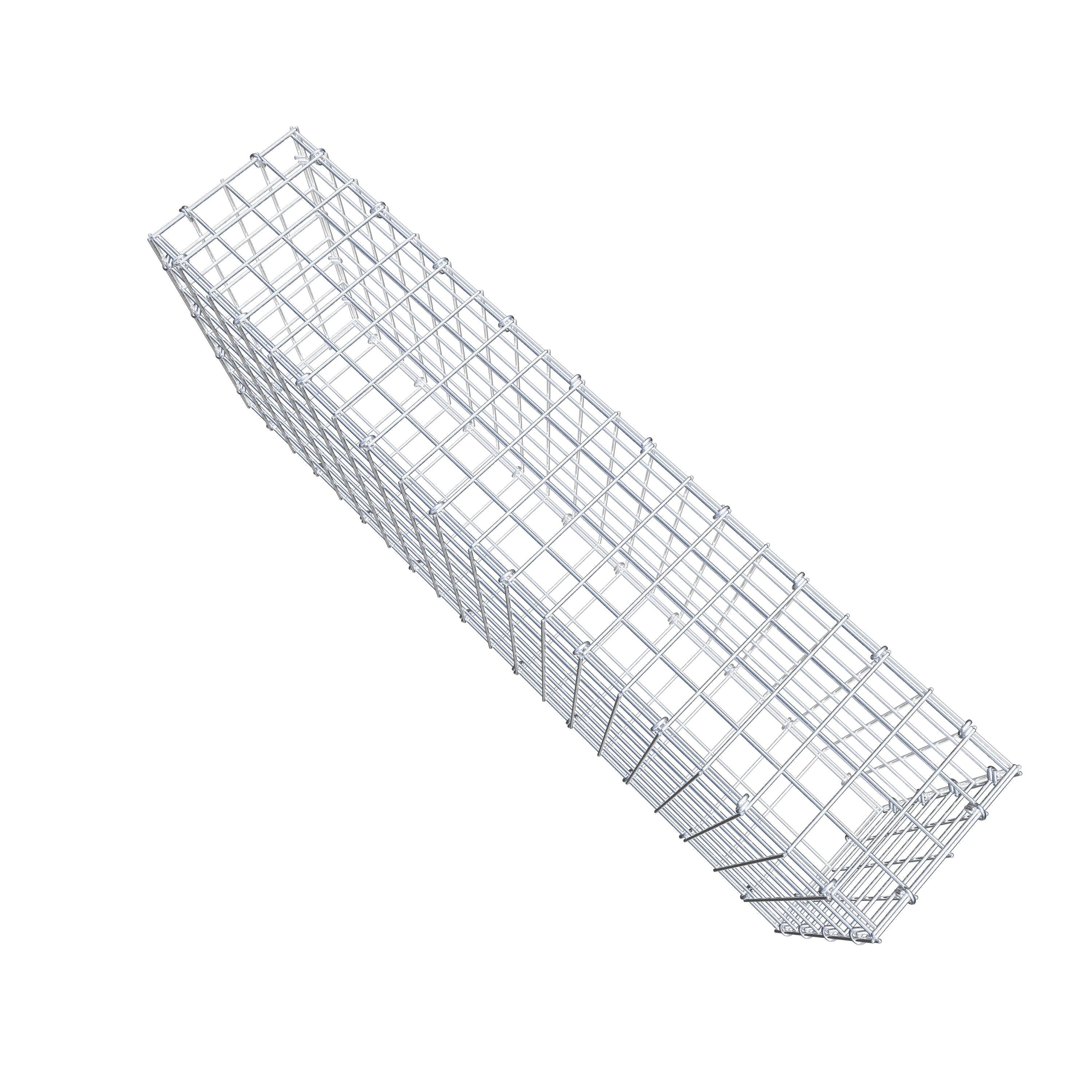 Schanskorf 100 cm x 40 cm x 20 cm (L x H x D), maaswijdte 5 cm x 5 cm, C-ring